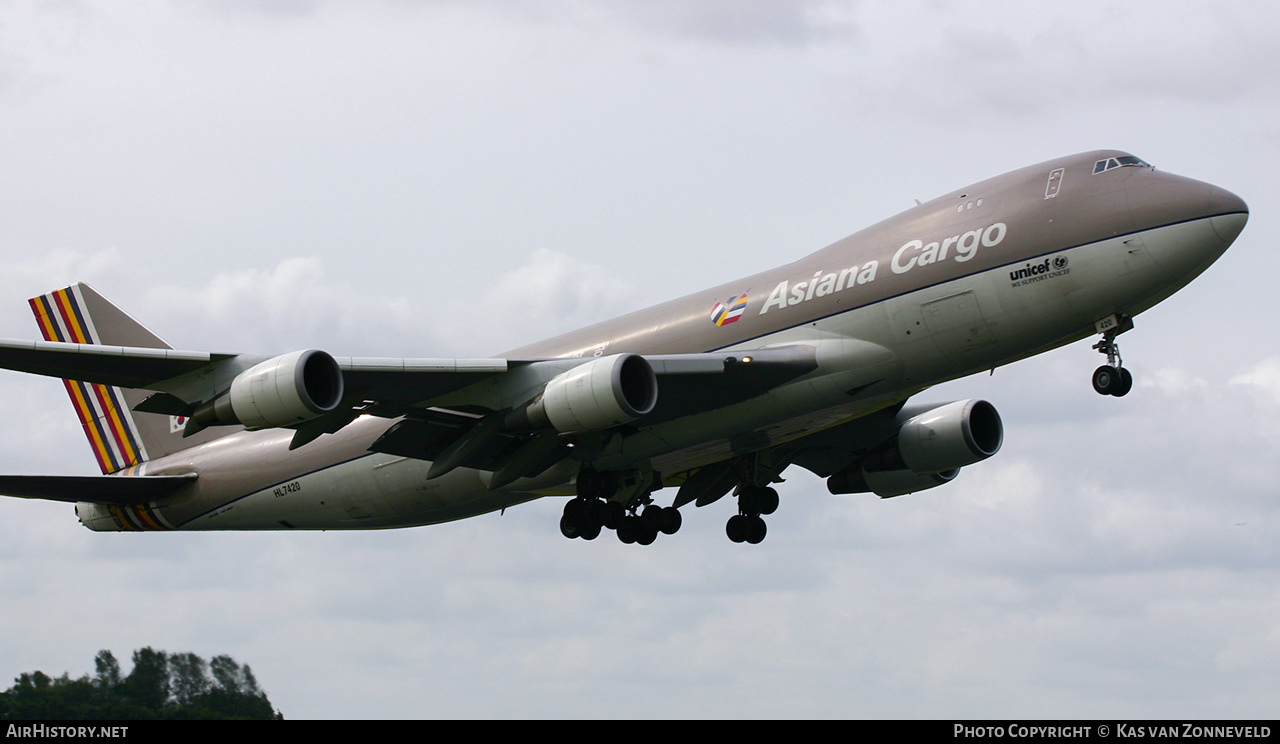 Aircraft Photo of HL7420 | Boeing 747-48EF/SCD | Asiana Airlines Cargo | AirHistory.net #422449