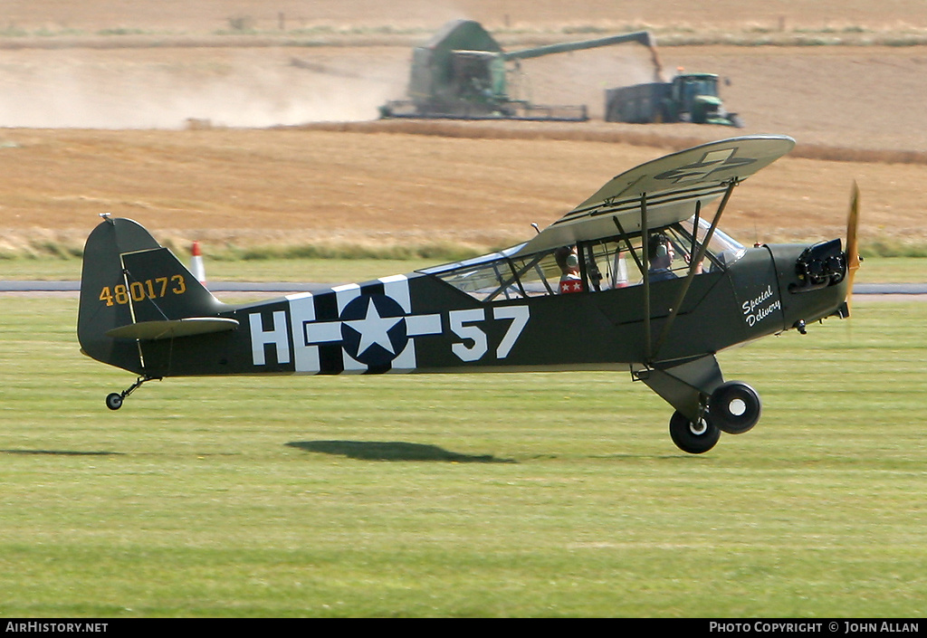 Aircraft Photo of G-RRSR / 480173 | Piper J-3C-65 Cub | USA - Air Force | AirHistory.net #422523