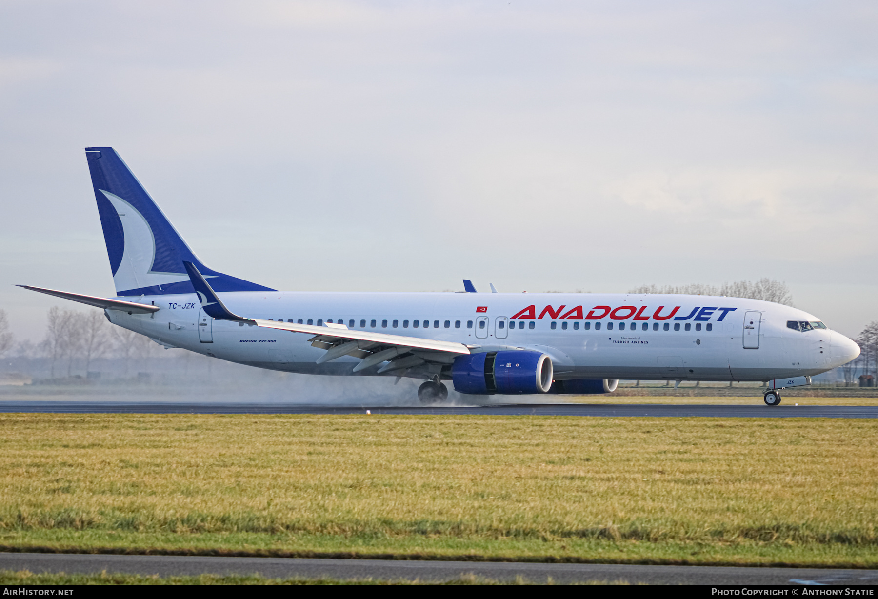Aircraft Photo of TC-JZK | Boeing 737-8AS | AnadoluJet | AirHistory.net #422552