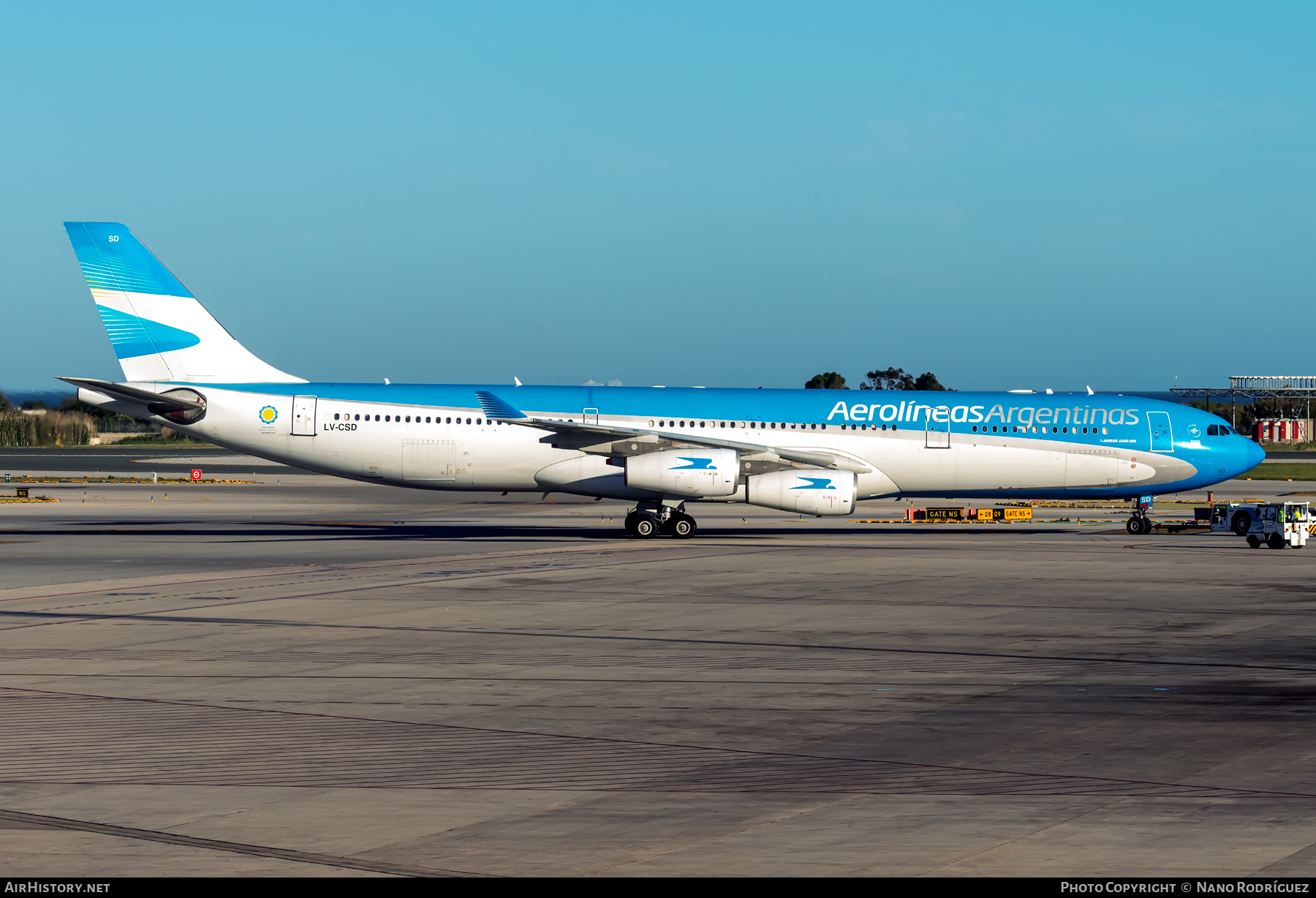 Aircraft Photo of LV-CSD | Airbus A340-313 | Aerolíneas Argentinas | AirHistory.net #422578