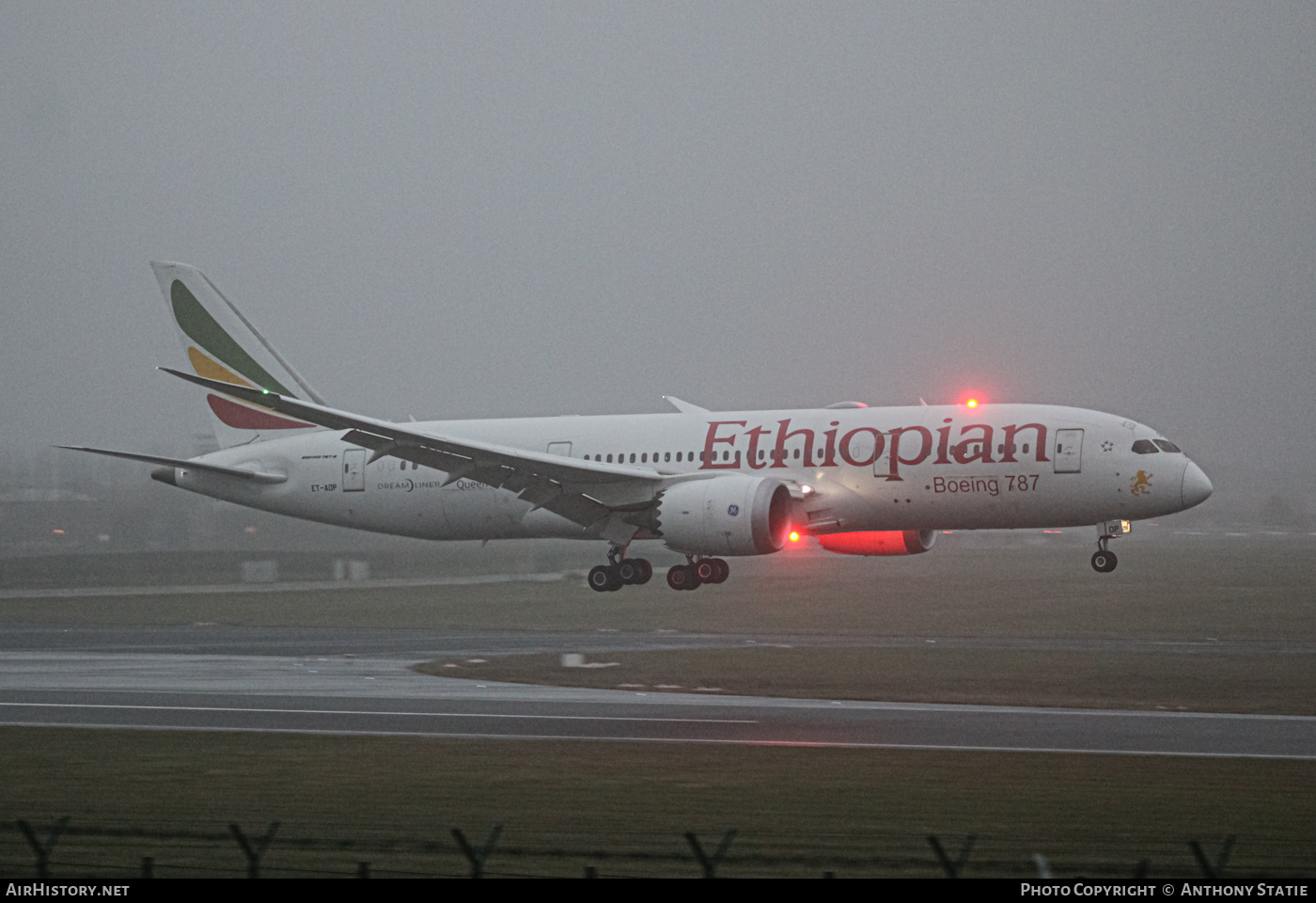 Aircraft Photo of ET-AOP | Boeing 787-8 Dreamliner | Ethiopian Airlines | AirHistory.net #422585