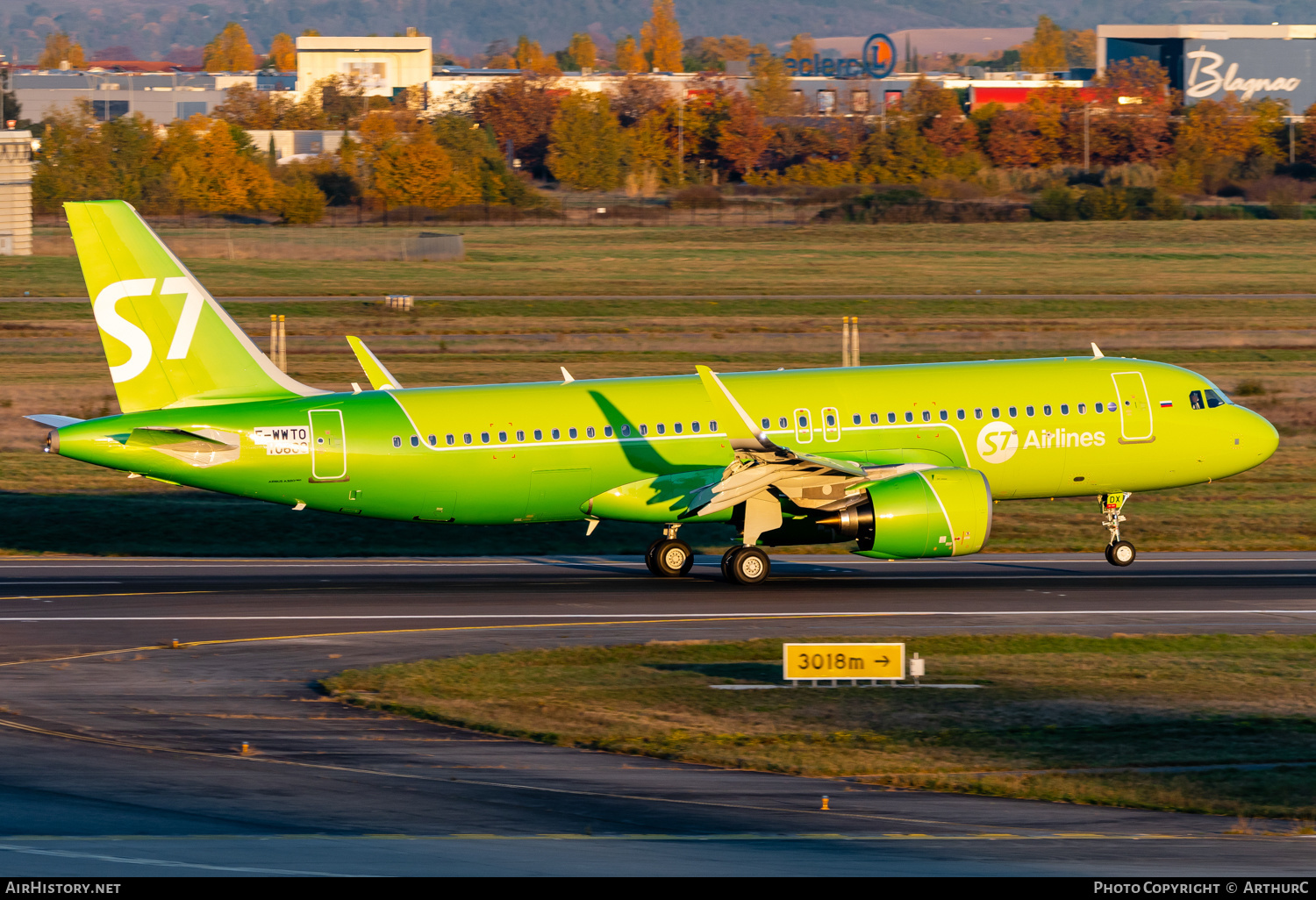 Aircraft Photo of F-WWTO / VQ-BDX | Airbus A320-271N | S7 Airlines | AirHistory.net #422733