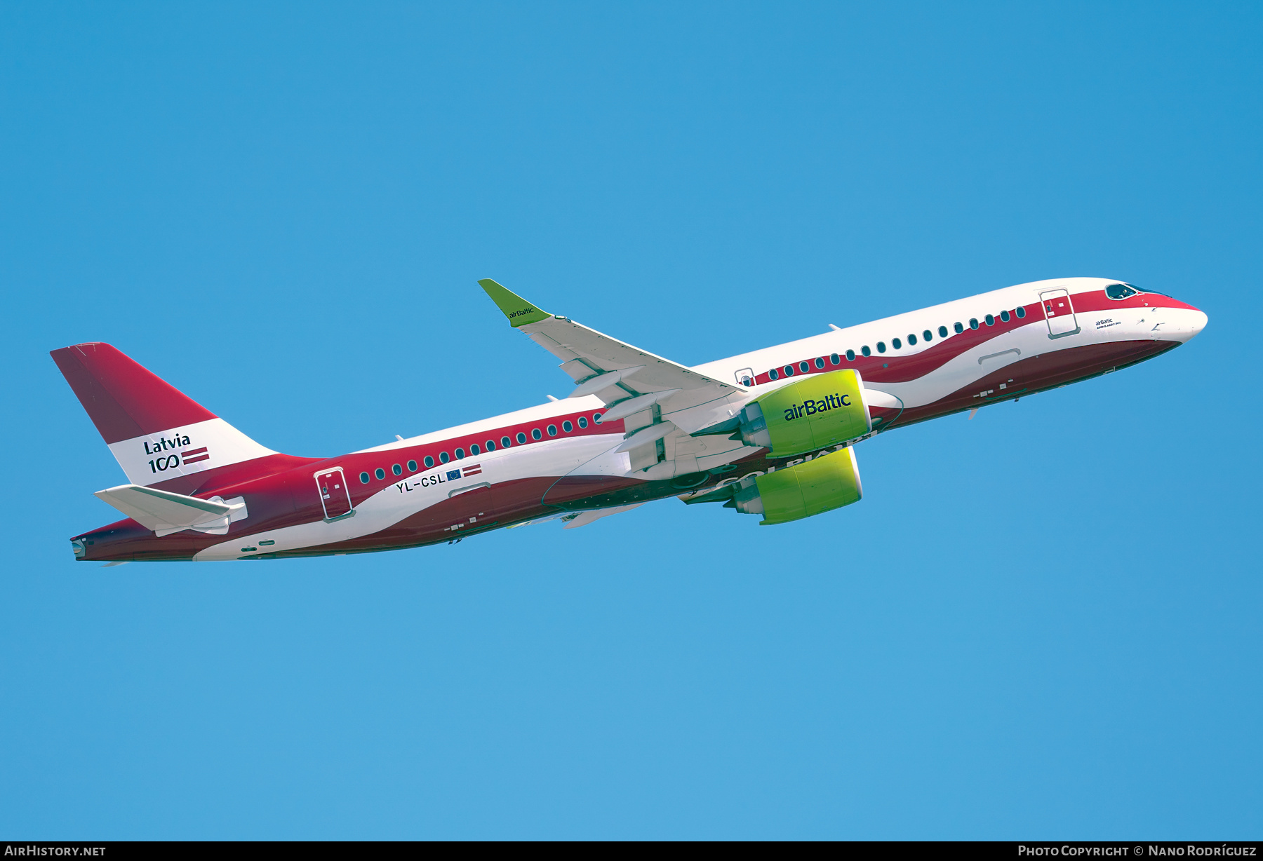 Aircraft Photo of YL-CSL | Airbus A220-371 (BD-500-1A11) | AirBaltic | AirHistory.net #422737