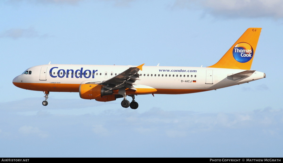 Aircraft Photo of D-AICJ | Airbus A320-212 | Condor Flugdienst | AirHistory.net #422778