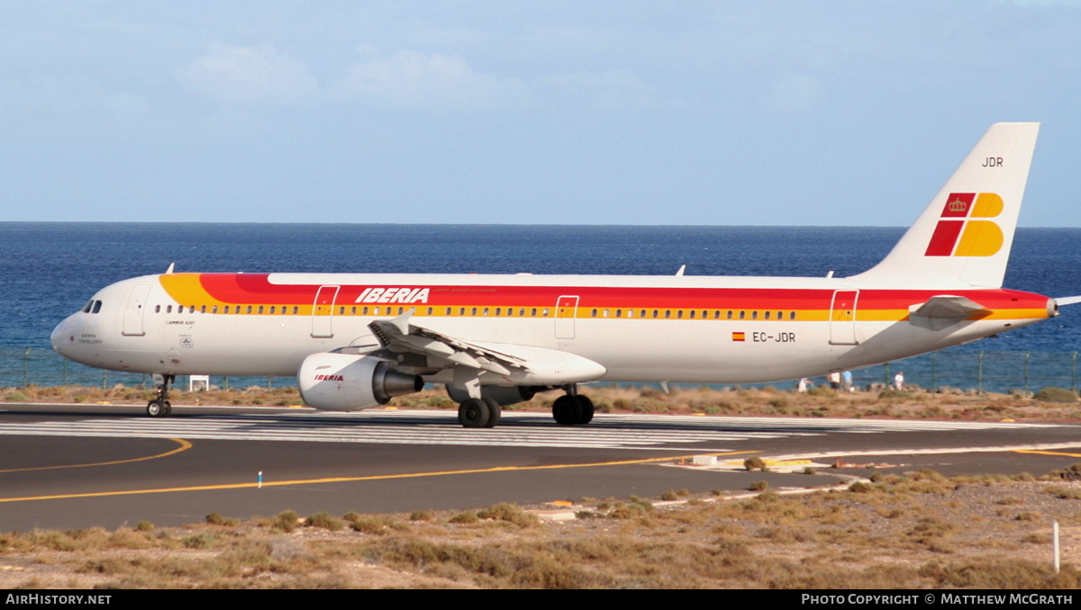 Aircraft Photo of EC-JDR | Airbus A321-213 | Iberia | AirHistory.net #422795