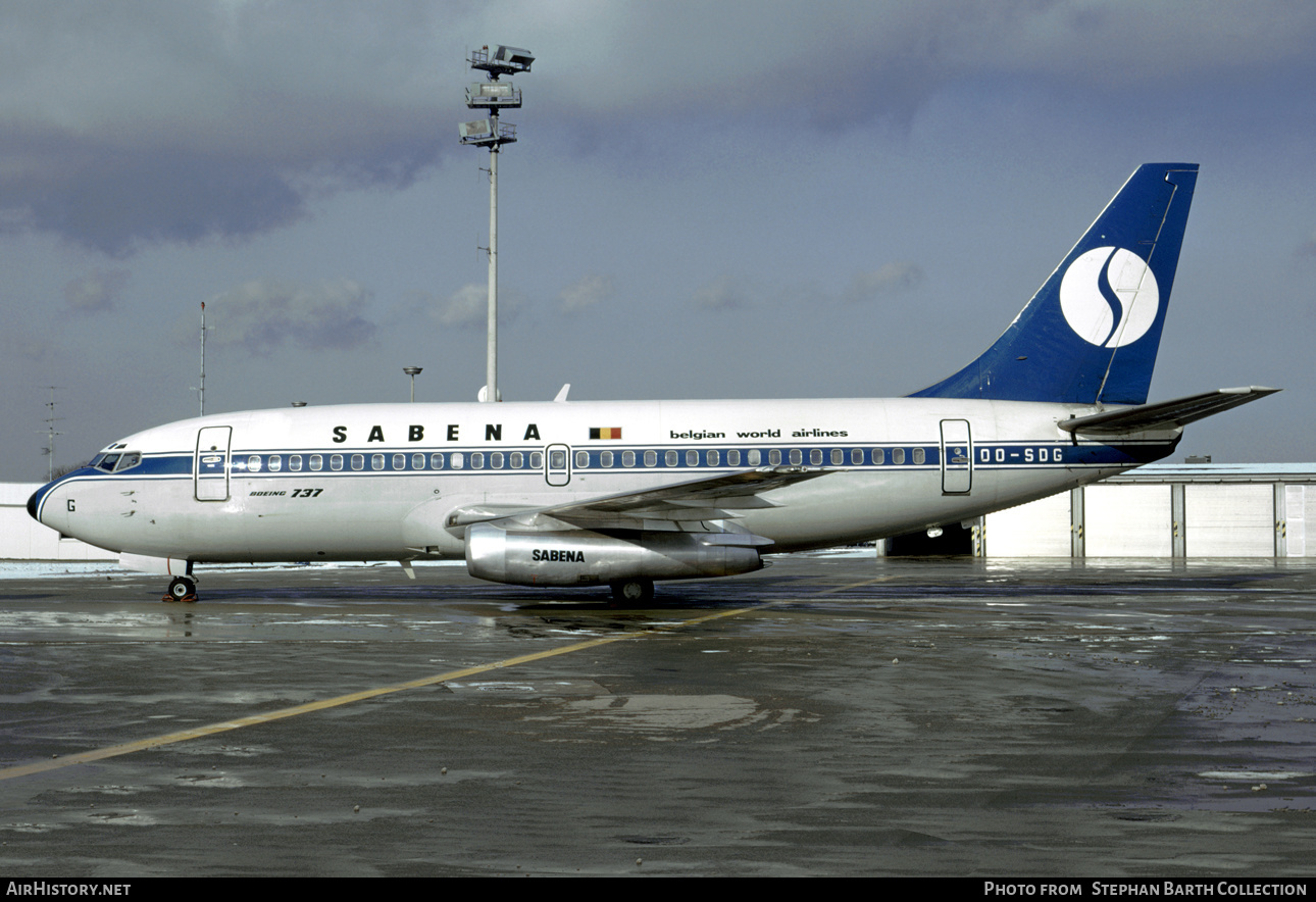 Aircraft Photo of OO-SDG | Boeing 737-229/Adv | Sabena | AirHistory.net #422812