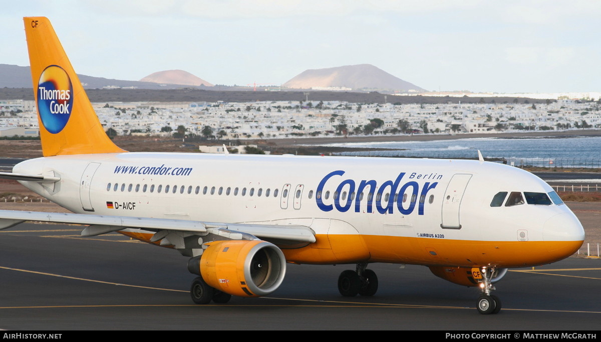 Aircraft Photo of D-AICF | Airbus A320-212 | Condor Berlin | AirHistory.net #422820