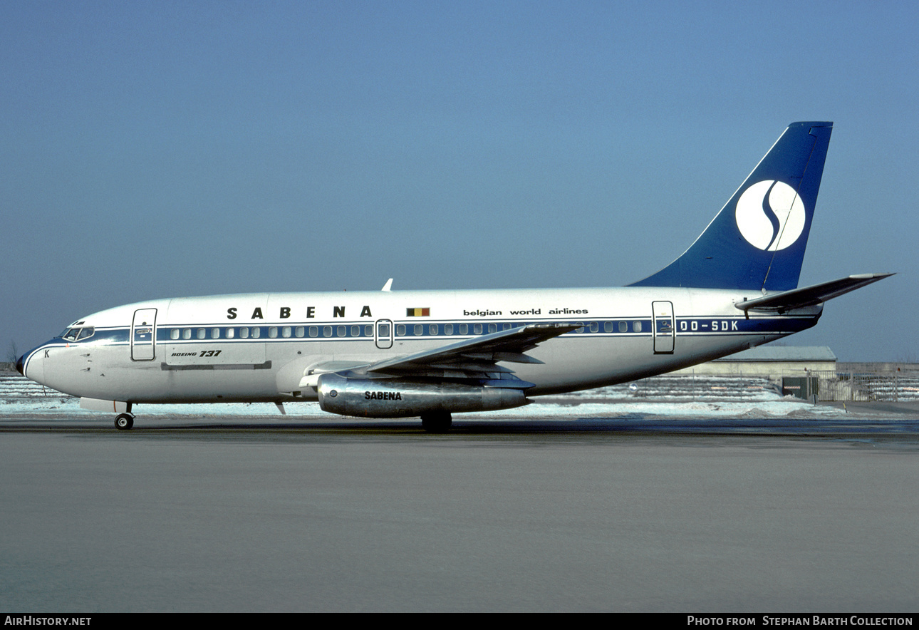 Aircraft Photo of OO-SDK | Boeing 737-229C/Adv | Sabena | AirHistory.net #422835