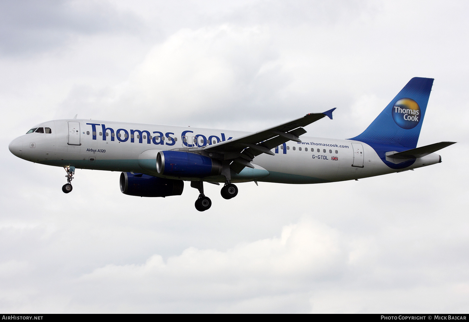 Aircraft Photo of G-GTDL | Airbus A320-231 | Thomas Cook Airlines | AirHistory.net #422880