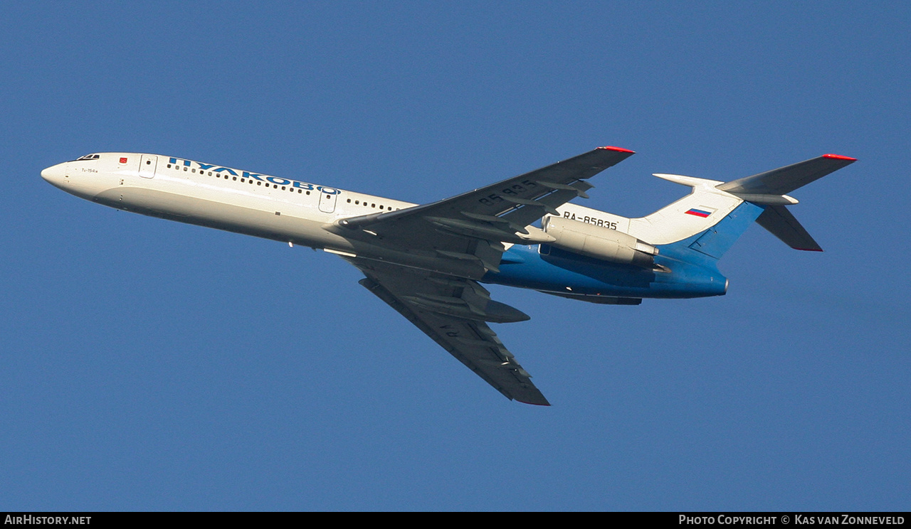 Aircraft Photo of RA-85835 | Tupolev Tu-154M | Pulkovo Airlines | AirHistory.net #422906