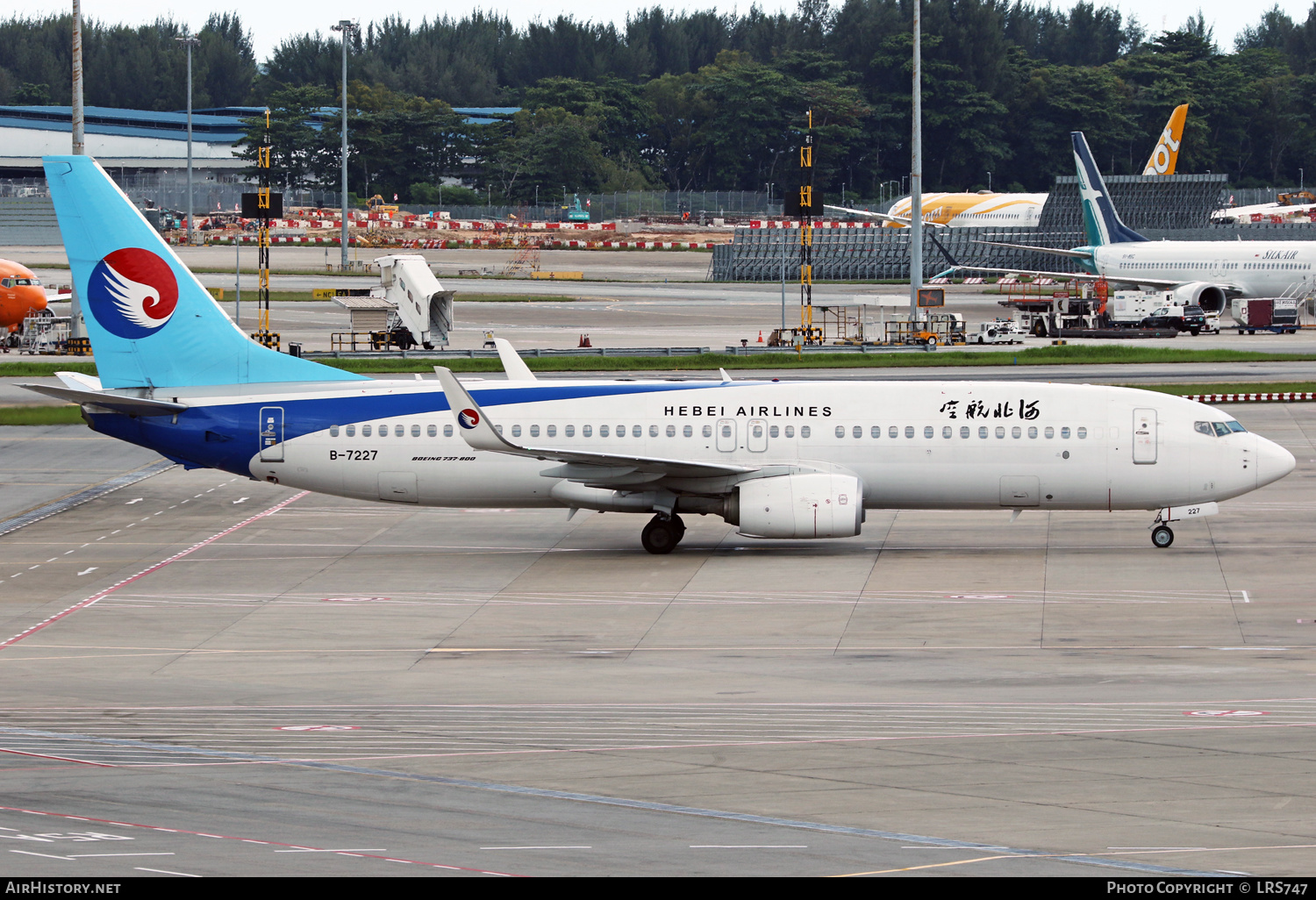 Aircraft Photo of B-7227 | Boeing 737-8LW | Hebei Airlines | AirHistory.net #422922