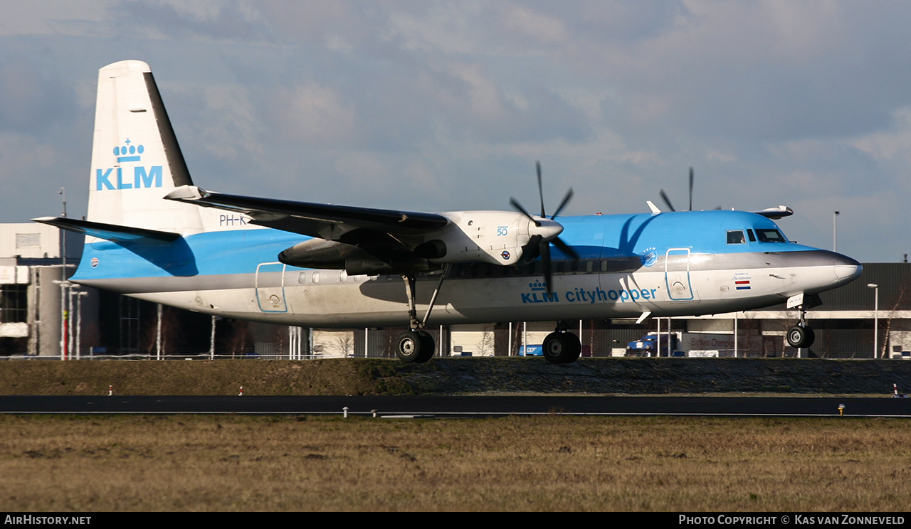 Aircraft Photo of PH-KVK | Fokker 50 | KLM Cityhopper | AirHistory.net #422925