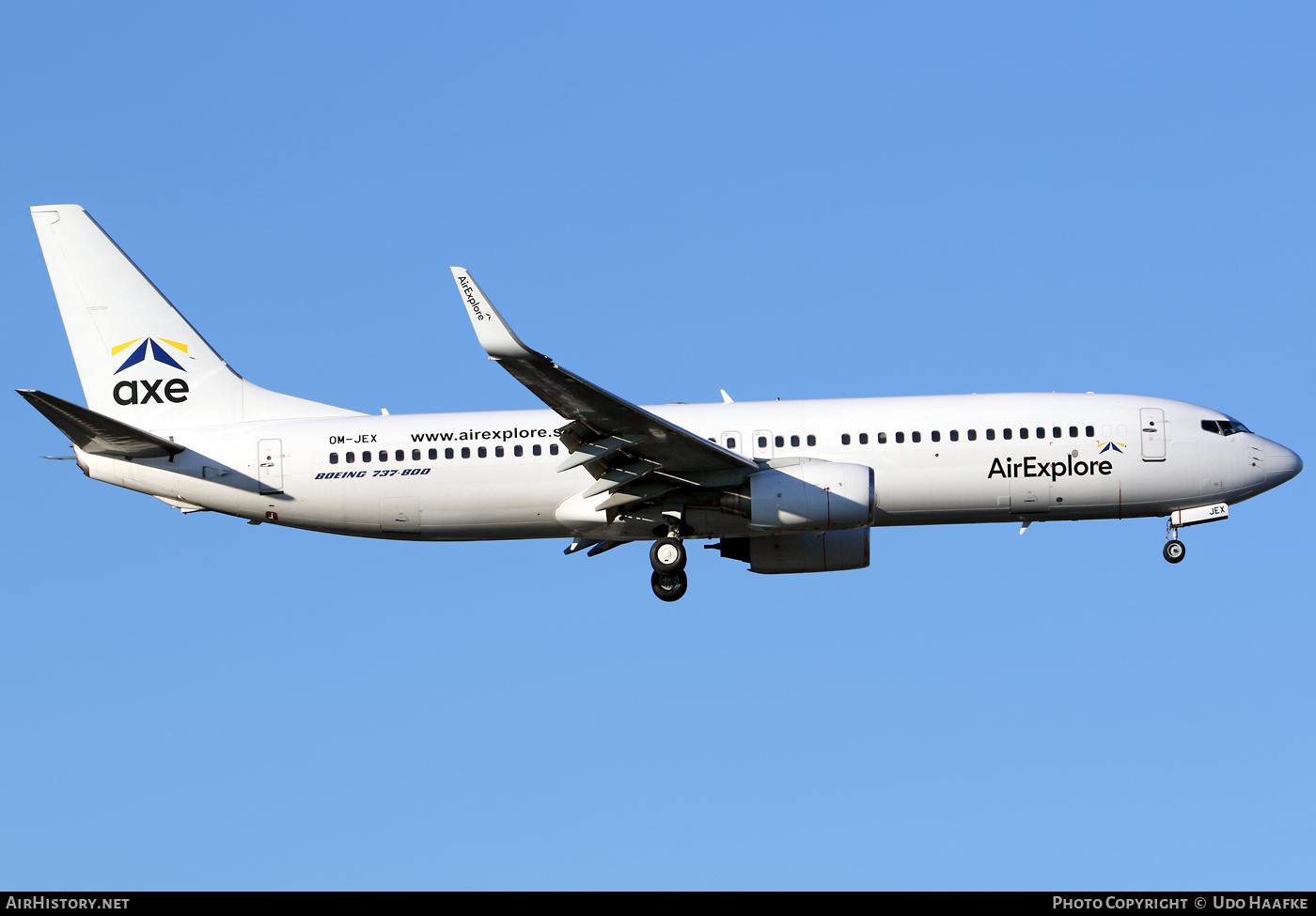 Aircraft Photo of OM-JEX | Boeing 737-8AS | AirExplore - Axe | AirHistory.net #422987