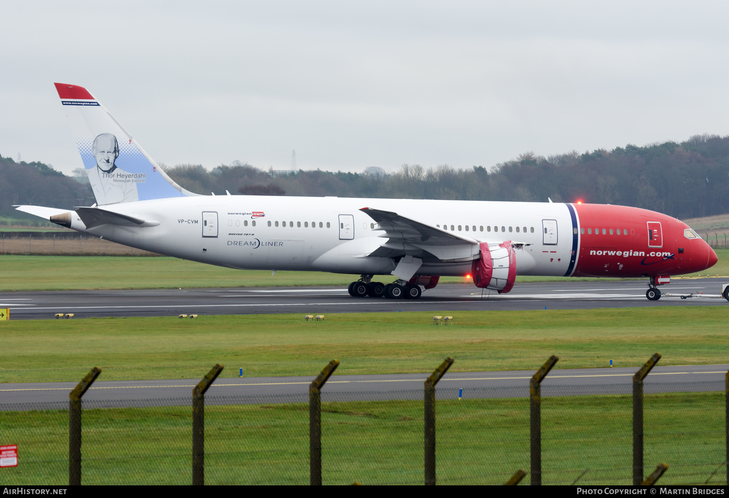 Aircraft Photo of VP-CVM | Boeing 787-8 Dreamliner | Norwegian | AirHistory.net #423002