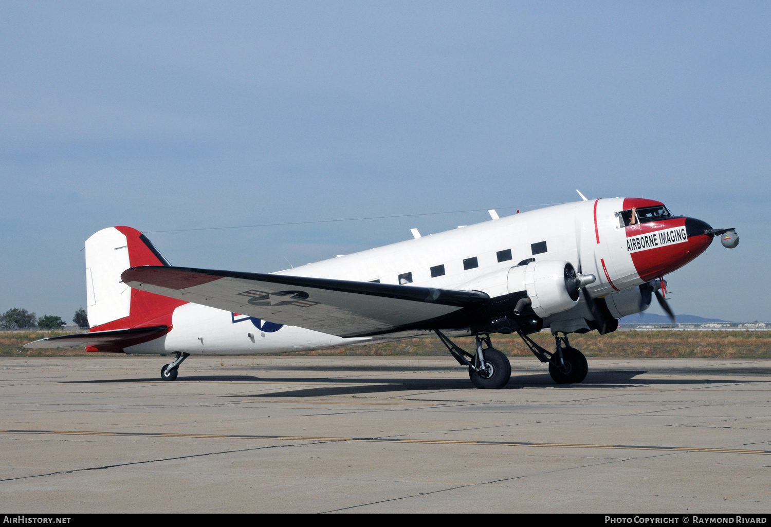 Aircraft Photo of N737H | Douglas DC-3(C) | Airborne Imaging | USA - Air Force | AirHistory.net #423027