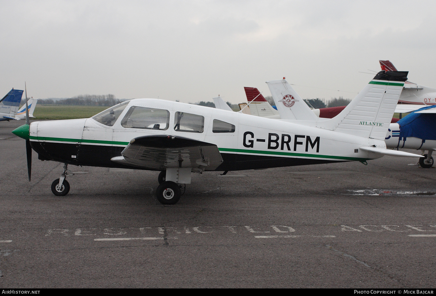 Aircraft Photo of G-BRFM | Piper PA-28-161 Cherokee Warrior II | Atlantic Airlines | AirHistory.net #423042