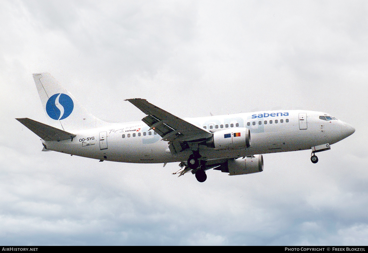 Aircraft Photo of OO-SYG | Boeing 737-529 | Sabena | AirHistory.net #423055