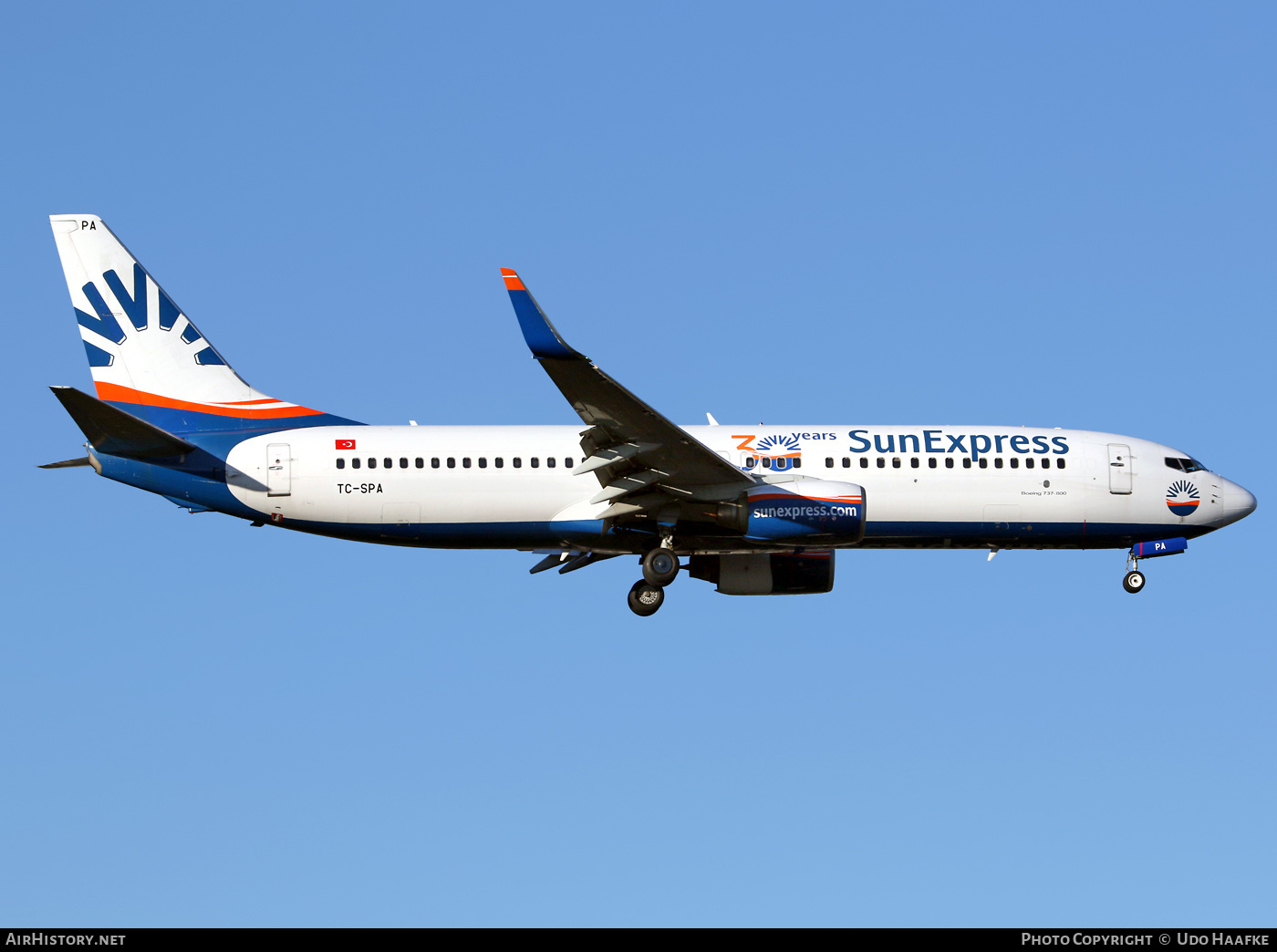 Aircraft Photo of TC-SPA | Boeing 737-8HX | SunExpress | AirHistory.net #423065