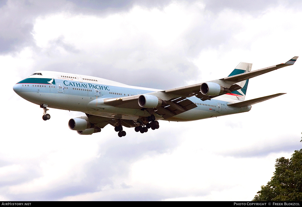 Aircraft Photo of B-HKT | Boeing 747-412 | Cathay Pacific Airways | AirHistory.net #423073