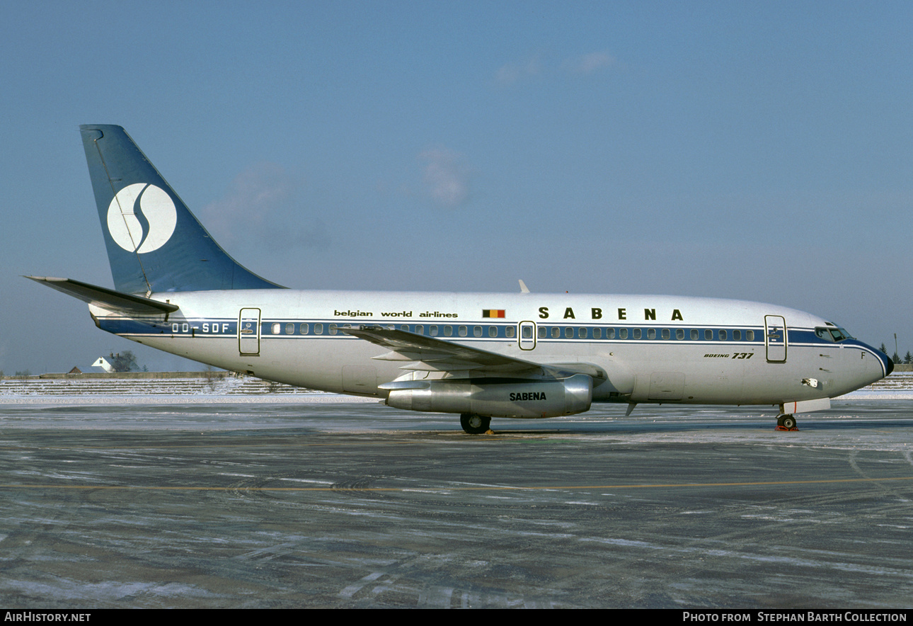 Aircraft Photo of OO-SDF | Boeing 737-229/Adv | Sabena | AirHistory.net #423083