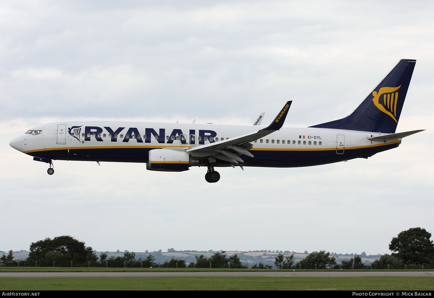 Aircraft Photo of EI-DYL | Boeing 737-8AS | Ryanair | AirHistory.net #423151