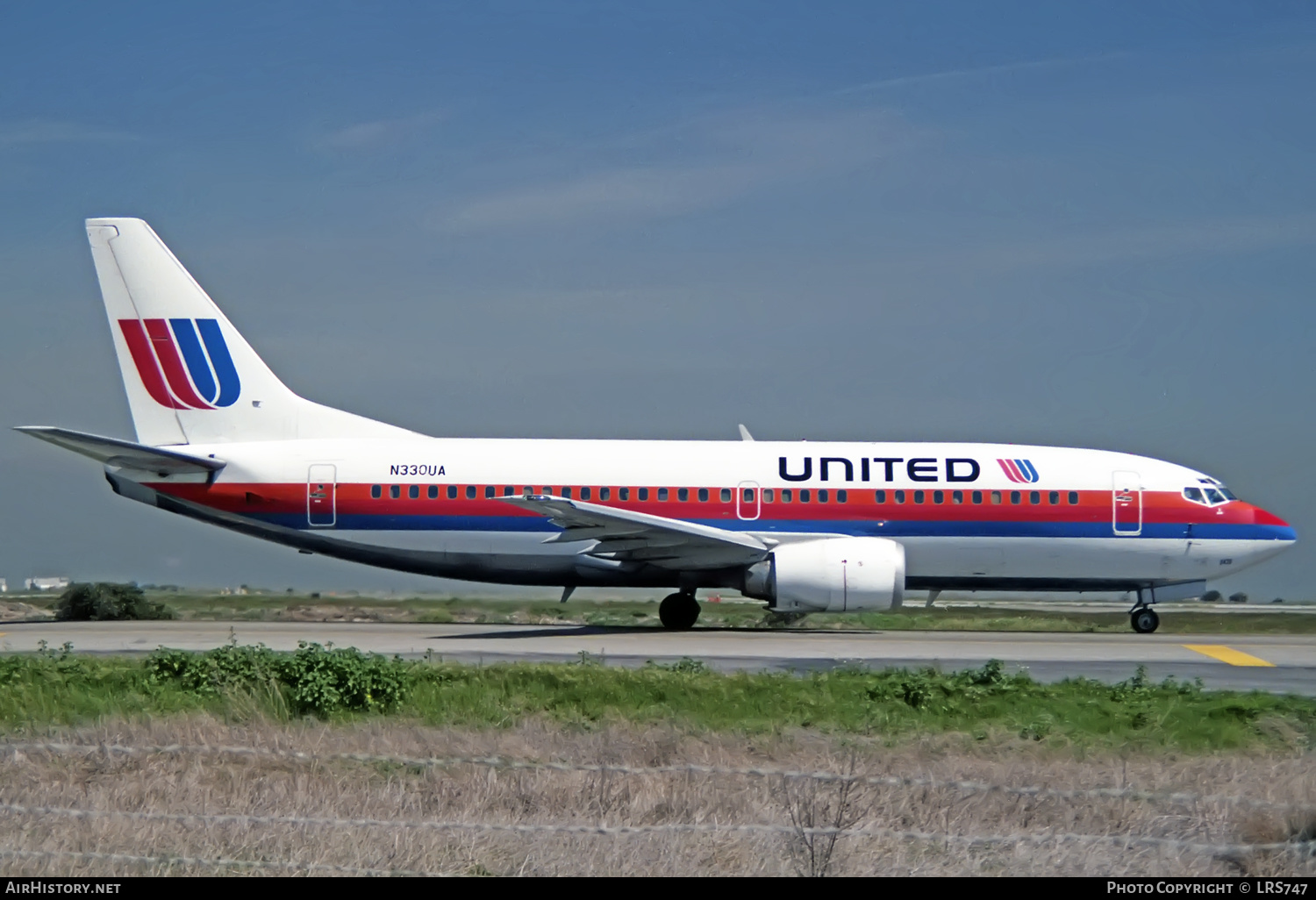 Aircraft Photo of N330UA | Boeing 737-322 | United Airlines | AirHistory.net #423161