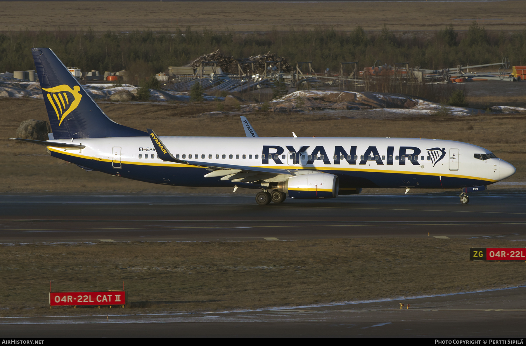 Aircraft Photo of EI-EPB | Boeing 737-8AS | Ryanair | AirHistory.net #423261