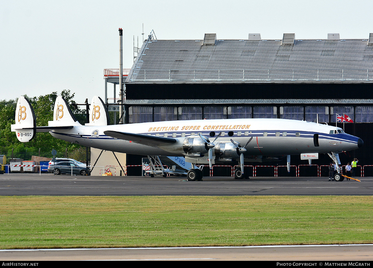Aircraft Photo of HB-RSC | Lockheed L-1049F Super Constellation | Breitling | AirHistory.net #423314