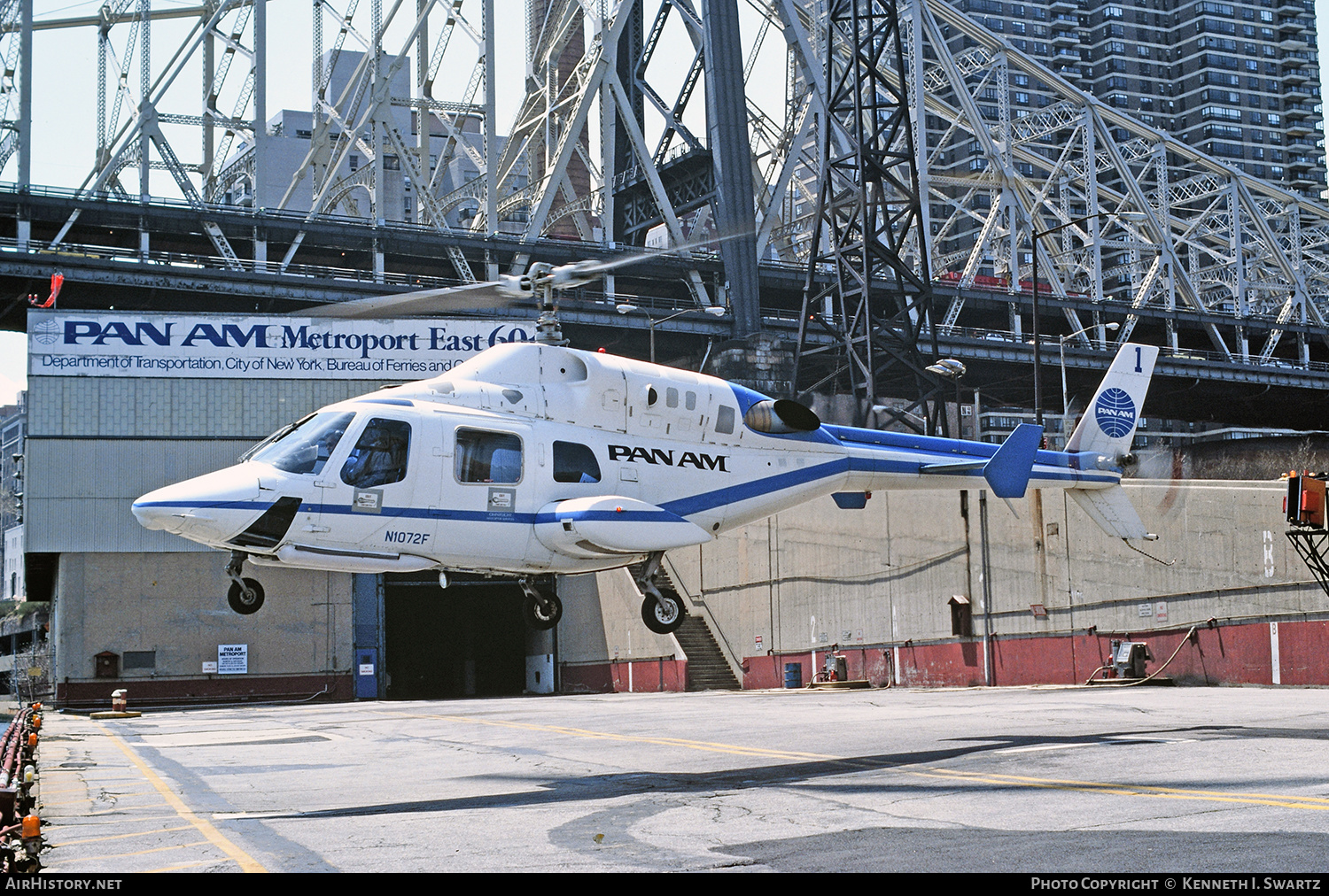 Aircraft Photo of N1072F | Bell 222A | Pan American World Airways - Pan Am | AirHistory.net #423327