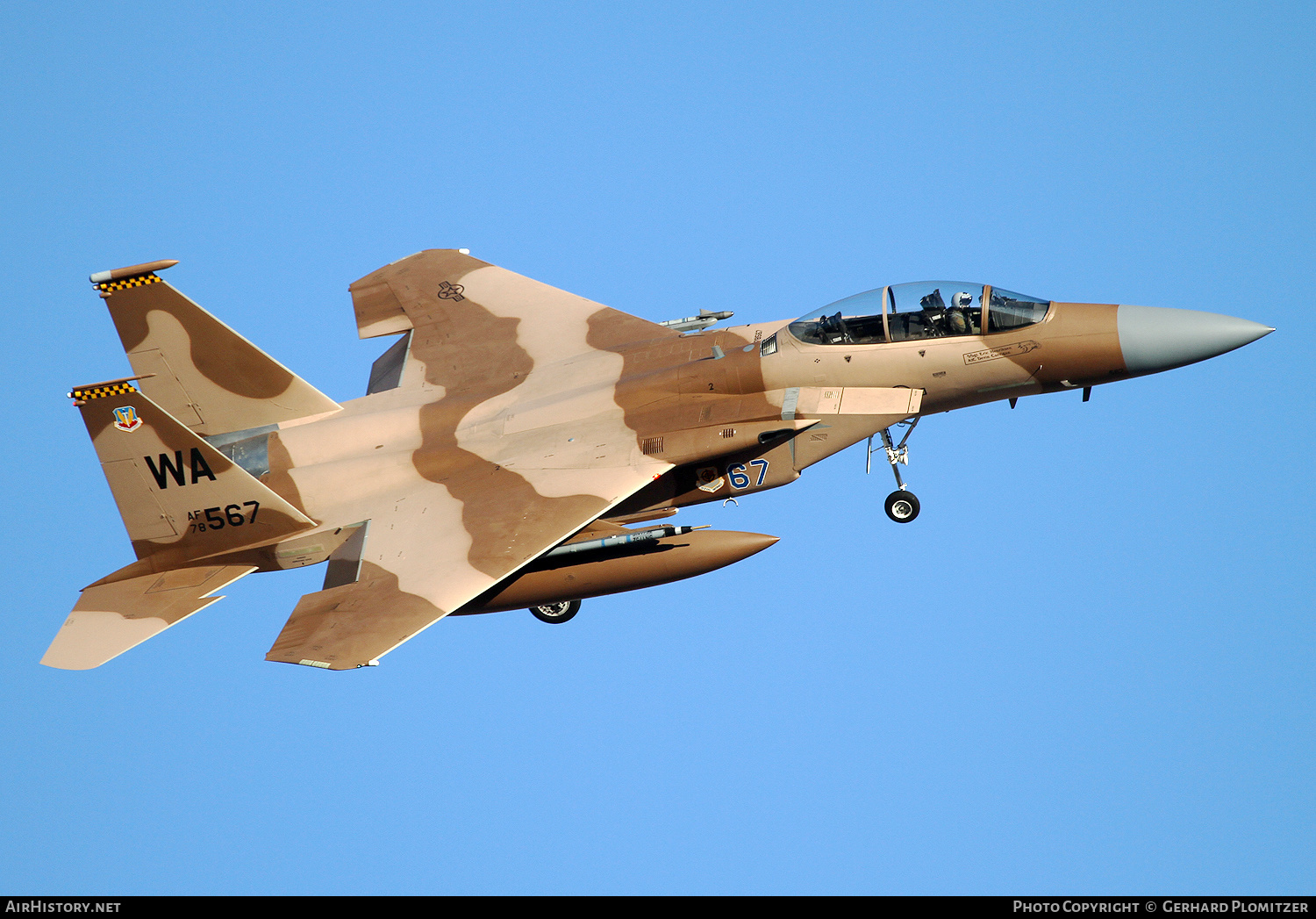 Aircraft Photo of 78-0567 / AF78-567 | McDonnell Douglas F-15D Eagle | USA - Air Force | AirHistory.net #423374