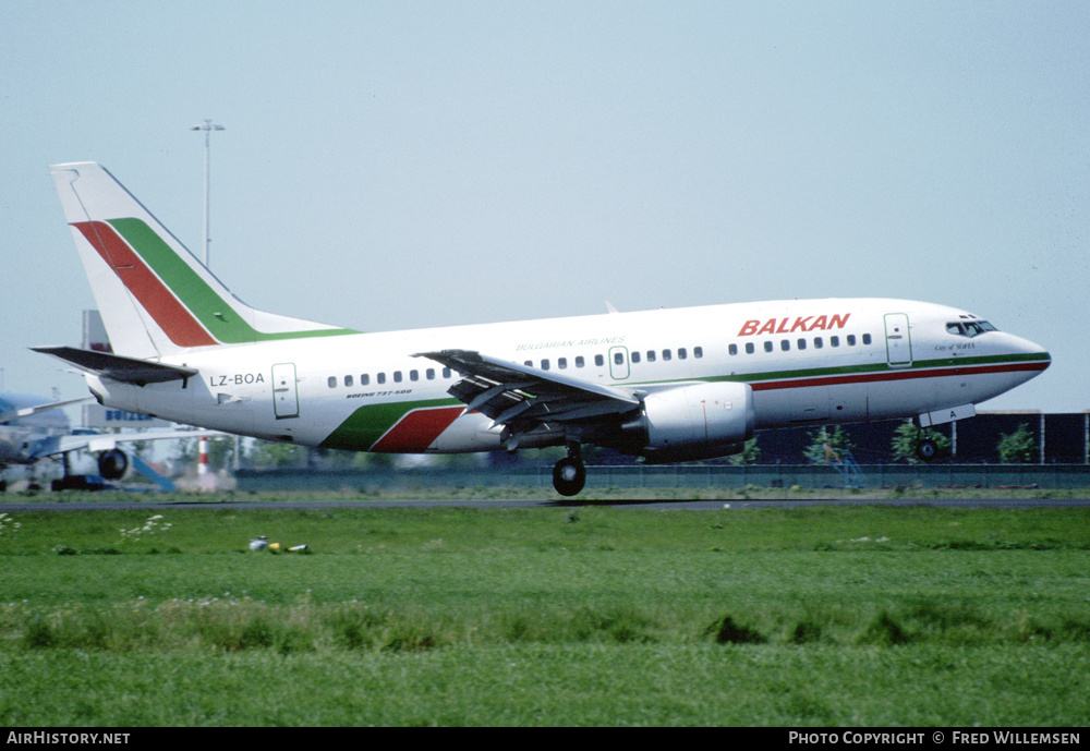 Aircraft Photo of LZ-BOA | Boeing 737-53A | Balkan - Bulgarian Airlines | AirHistory.net #423437