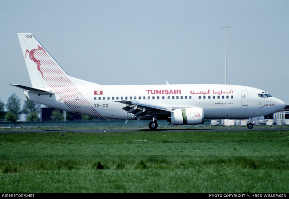 Aircraft Photo of TS-IOG | Boeing 737-5H3 | Tunisair | AirHistory.net #423464
