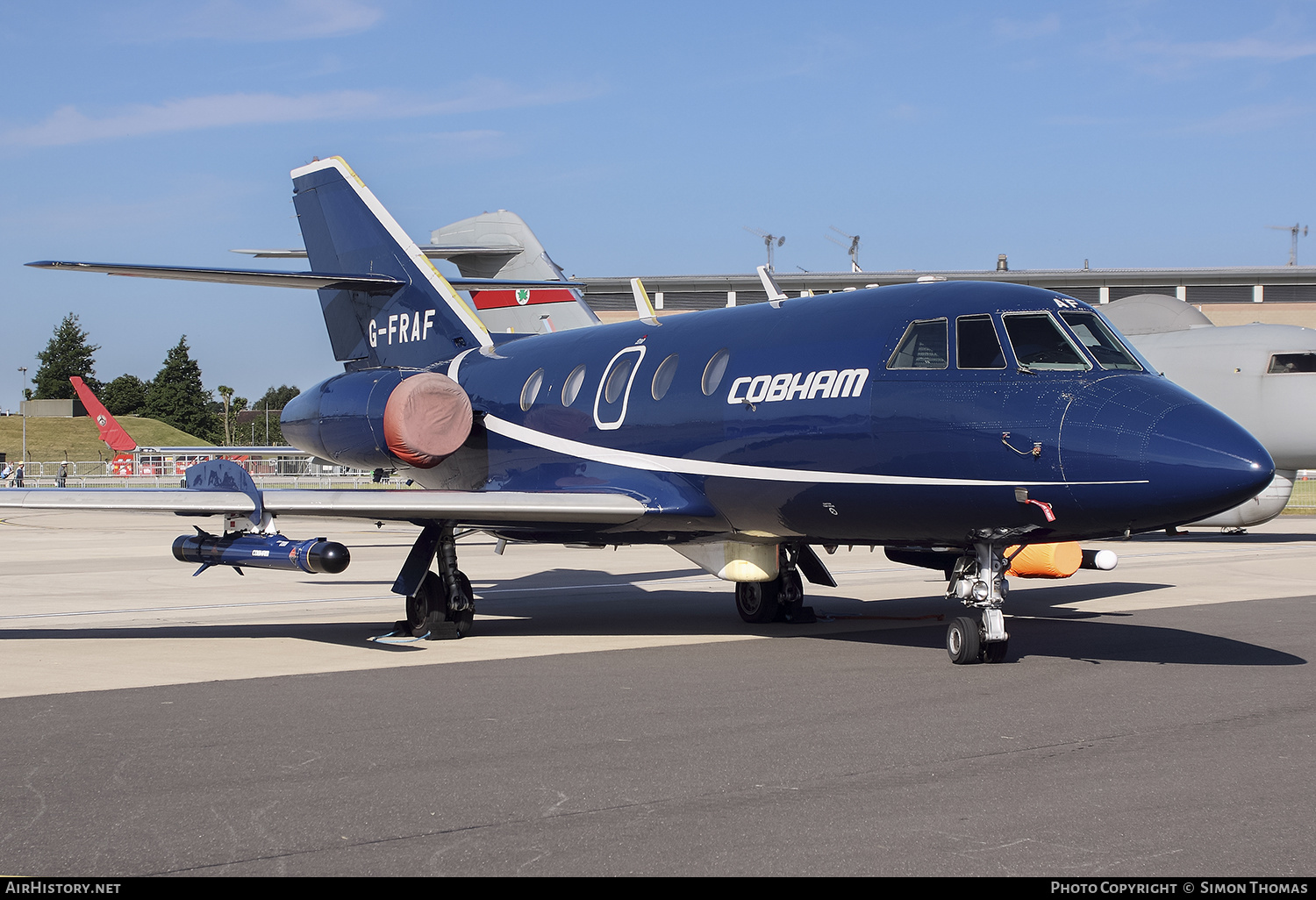 Aircraft Photo of G-FRAF | Dassault Falcon 20E | Cobham Aviation Services | AirHistory.net #423559
