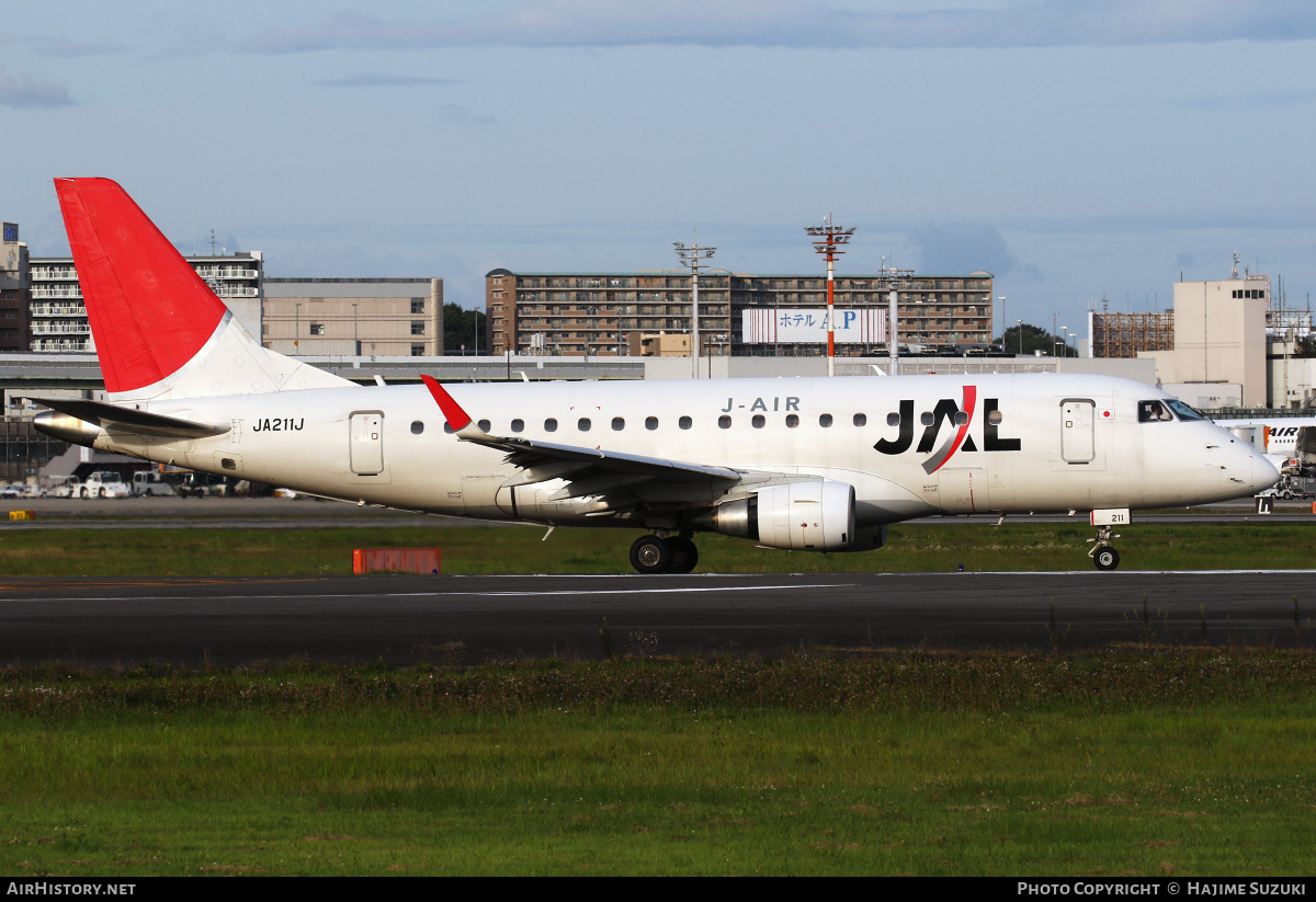 Aircraft Photo of JA211J | Embraer 170STD (ERJ-170-100STD) | Japan Airlines - JAL | AirHistory.net #423644