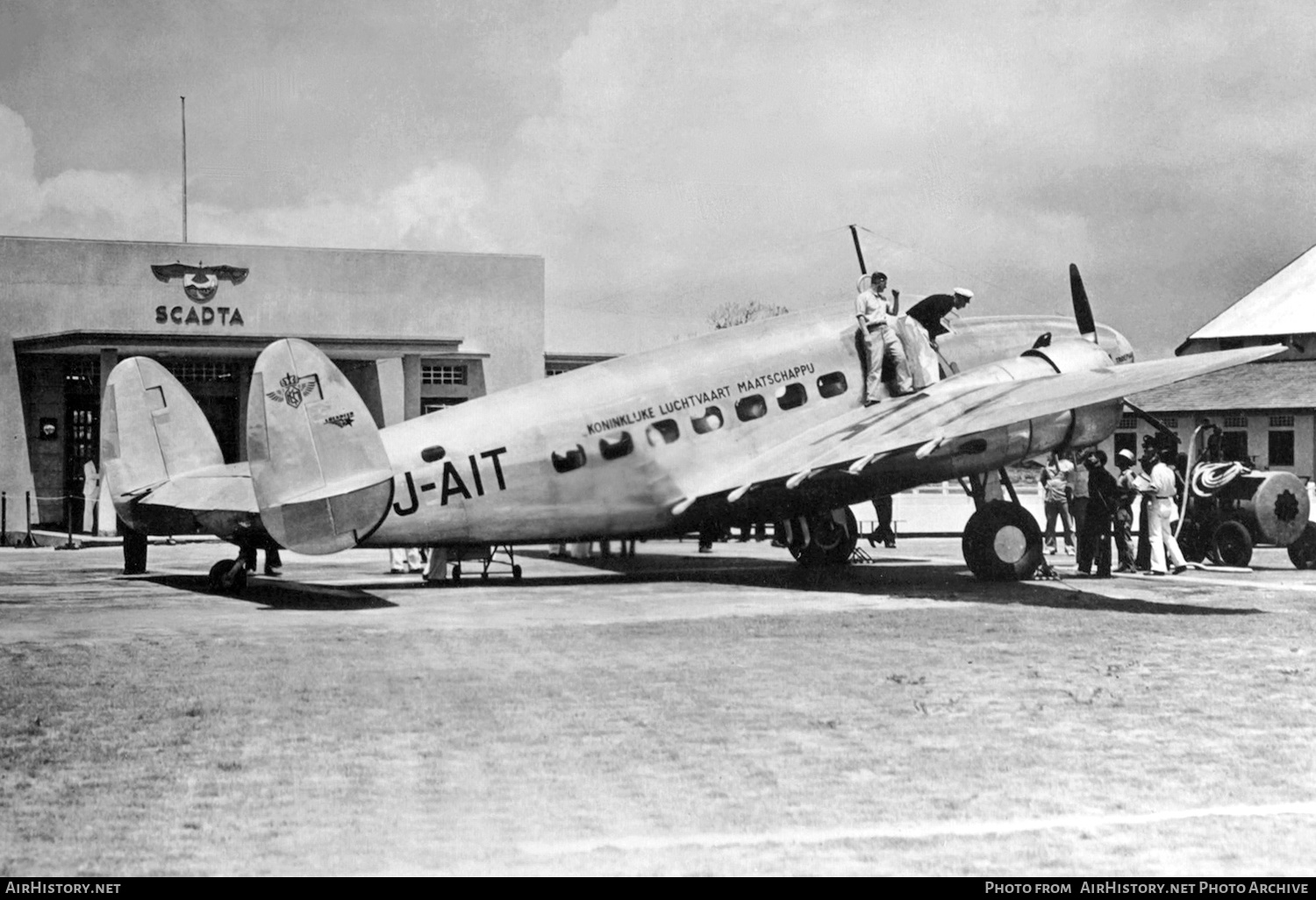 Aircraft Photo of PJ-AIT | Lockheed 14-WF62 Super Electra | KLM - Koninklijke Luchtvaart Maatschappij | AirHistory.net #423717