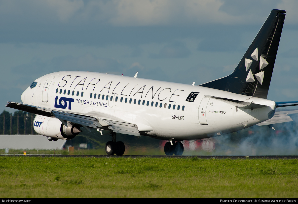 Aircraft Photo of SP-LKE | Boeing 737-55D | LOT Polish Airlines - Polskie Linie Lotnicze | AirHistory.net #423742