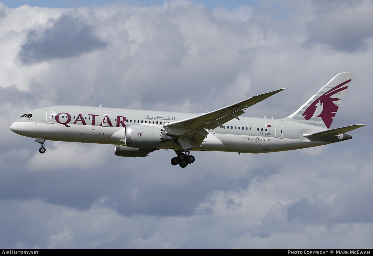 Aircraft Photo of A7-BCR | Boeing 787-8 Dreamliner | Qatar Airways | AirHistory.net #423755