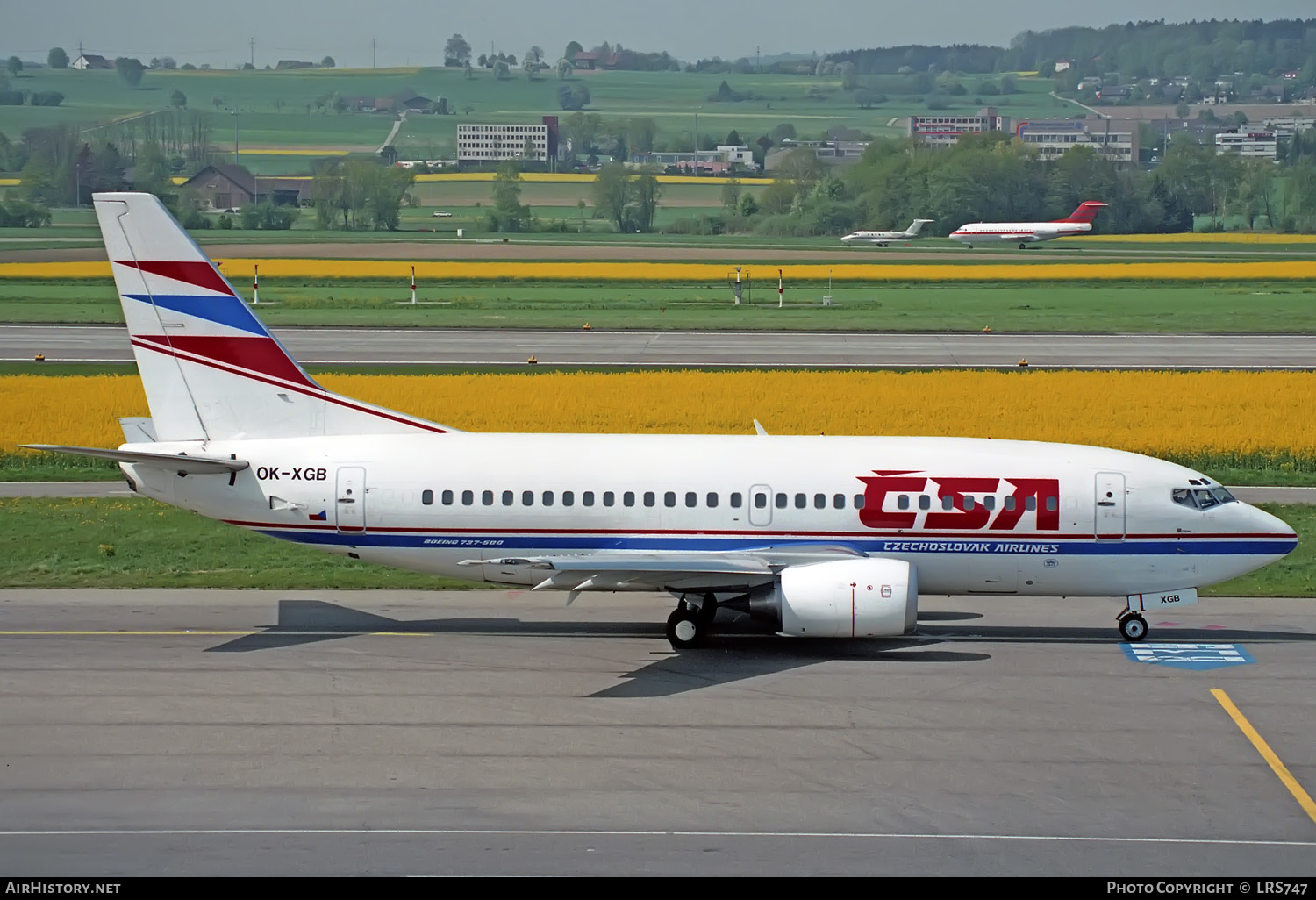 Aircraft Photo of OK-XGB | Boeing 737-55S | ČSA - Československé Aerolinie - Czechoslovak Airlines | AirHistory.net #423805