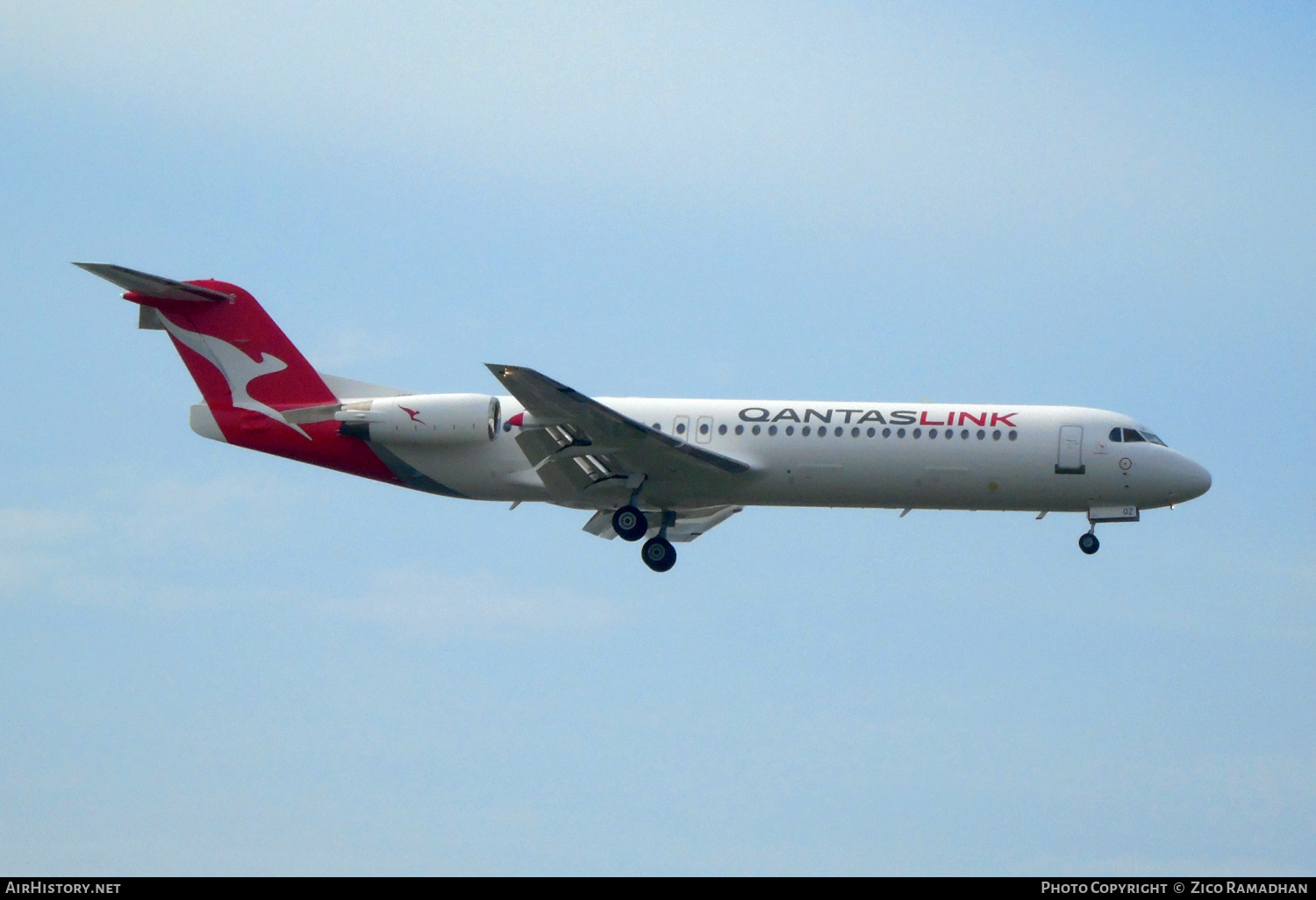 Aircraft Photo of VH-NQZ | Fokker 100 (F28-0100) | QantasLink | AirHistory.net #423841