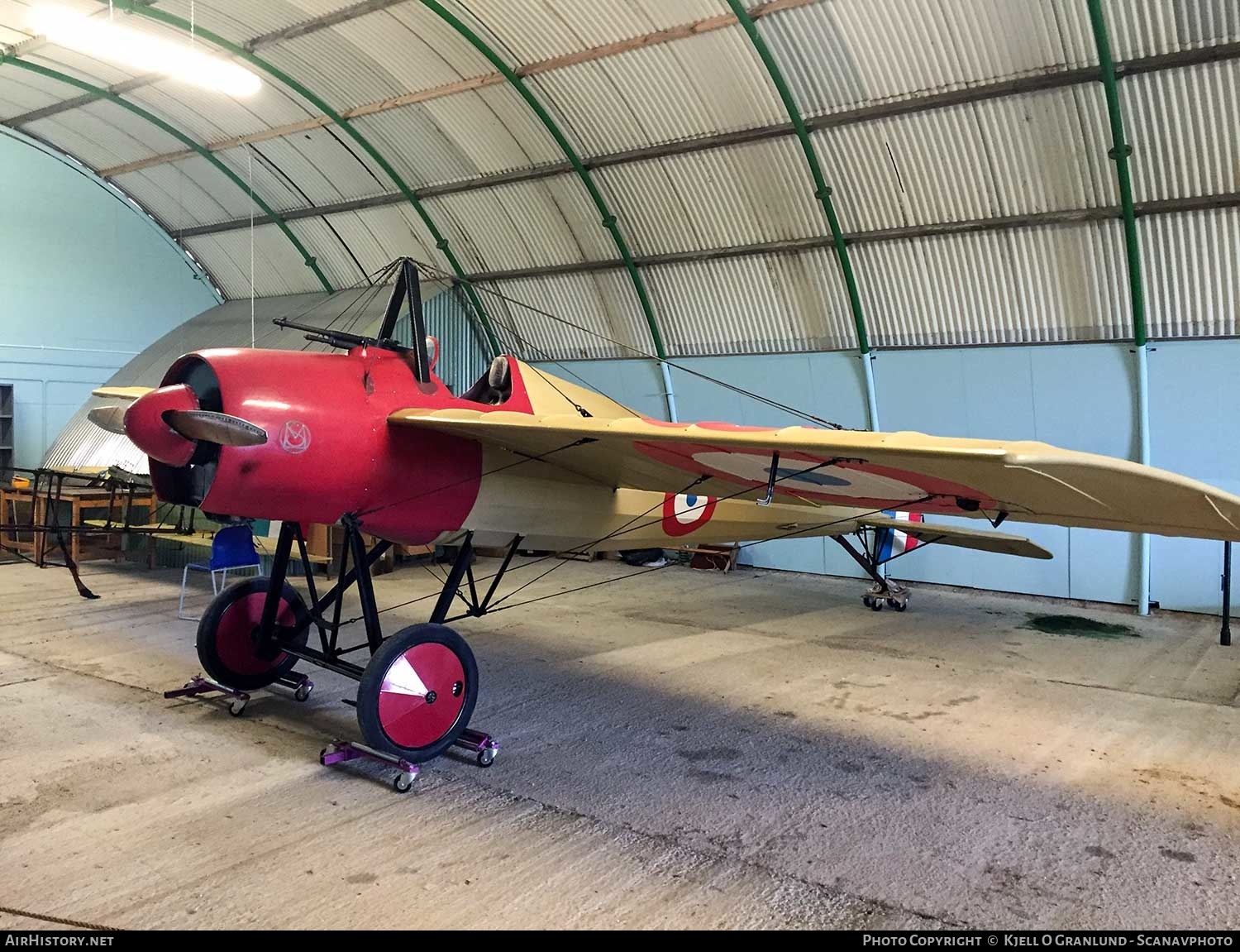 Aircraft Photo of G-AWBU / MS824 | Morane-Saulnier N (replica) | France - Air Force | AirHistory.net #423849