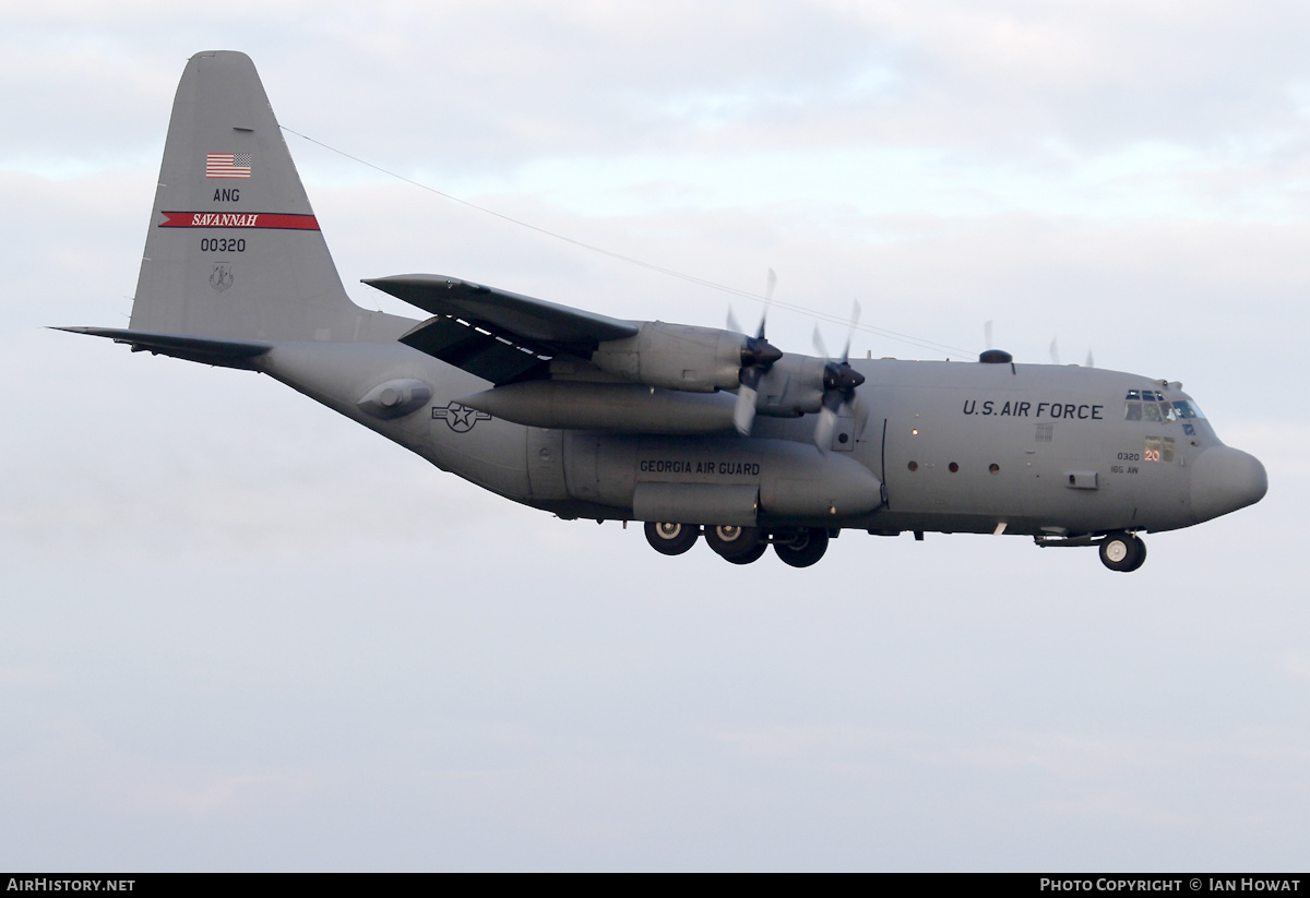 Aircraft Photo of 80-0320 / 00320 | Lockheed C-130H Hercules | USA - Air Force | AirHistory.net #423864