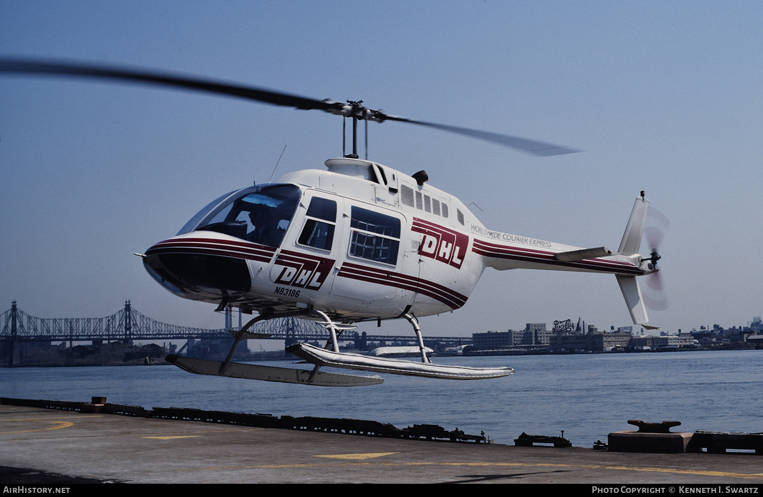 Aircraft Photo of N83186 | Bell 206B-2 JetRanger II | DHL Worldwide Courier Express | AirHistory.net #423885
