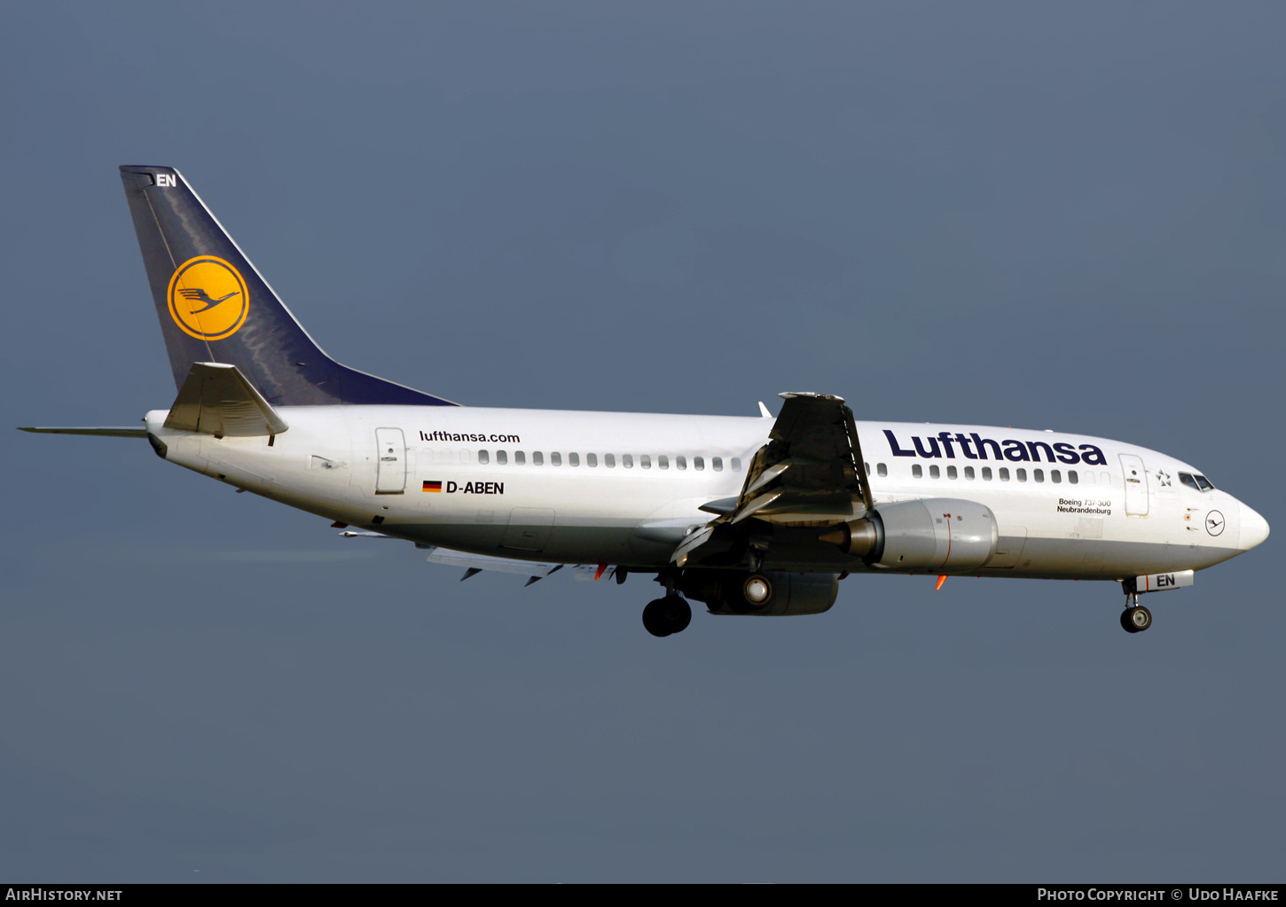 Aircraft Photo of D-ABEN | Boeing 737-330 | Lufthansa | AirHistory.net #423908