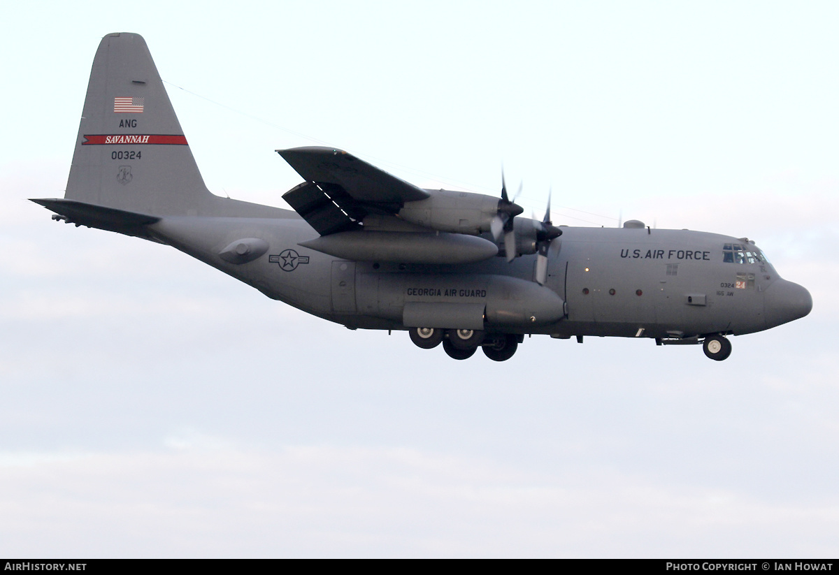 Aircraft Photo of 80-0324 / 00324 | Lockheed C-130H Hercules | USA - Air Force | AirHistory.net #423944