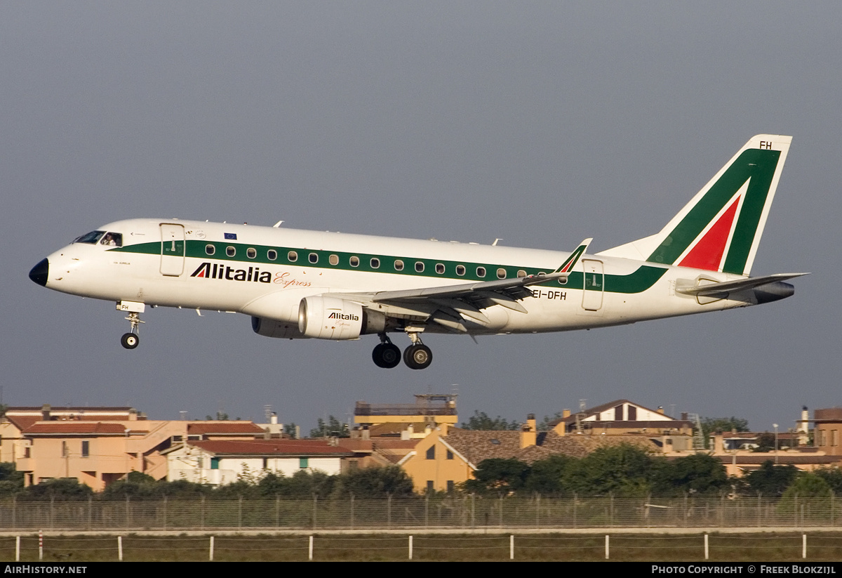 Aircraft Photo of EI-DFH | Embraer 170LR (ERJ-170-100LR) | Alitalia Express | AirHistory.net #423997