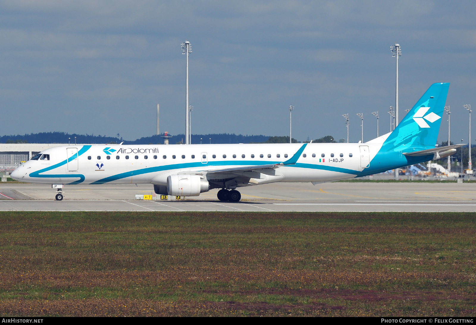 Aircraft Photo of I-ADJP | Embraer 195LR (ERJ-190-200LR) | Air Dolomiti | AirHistory.net #424127