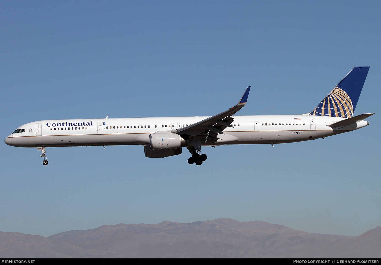Aircraft Photo of N77871 | Boeing 757-33N | Continental Airlines | AirHistory.net #424149