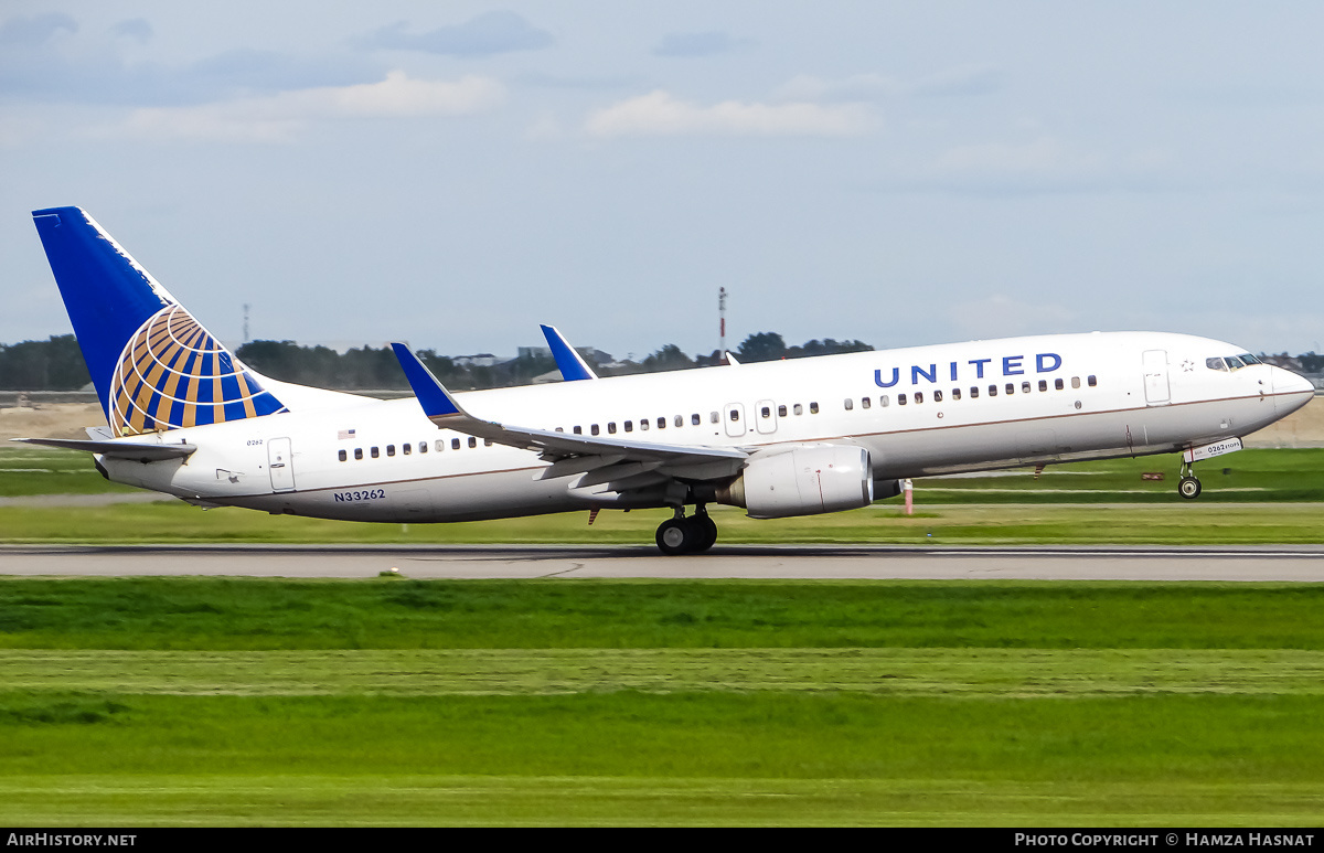 Aircraft Photo of N33262 | Boeing 737-824 | United Airlines | AirHistory.net #424159