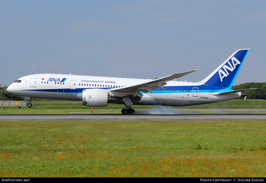 Aircraft Photo of JA825A | Boeing 787-8 Dreamliner | All Nippon Airways - ANA | AirHistory.net #424180