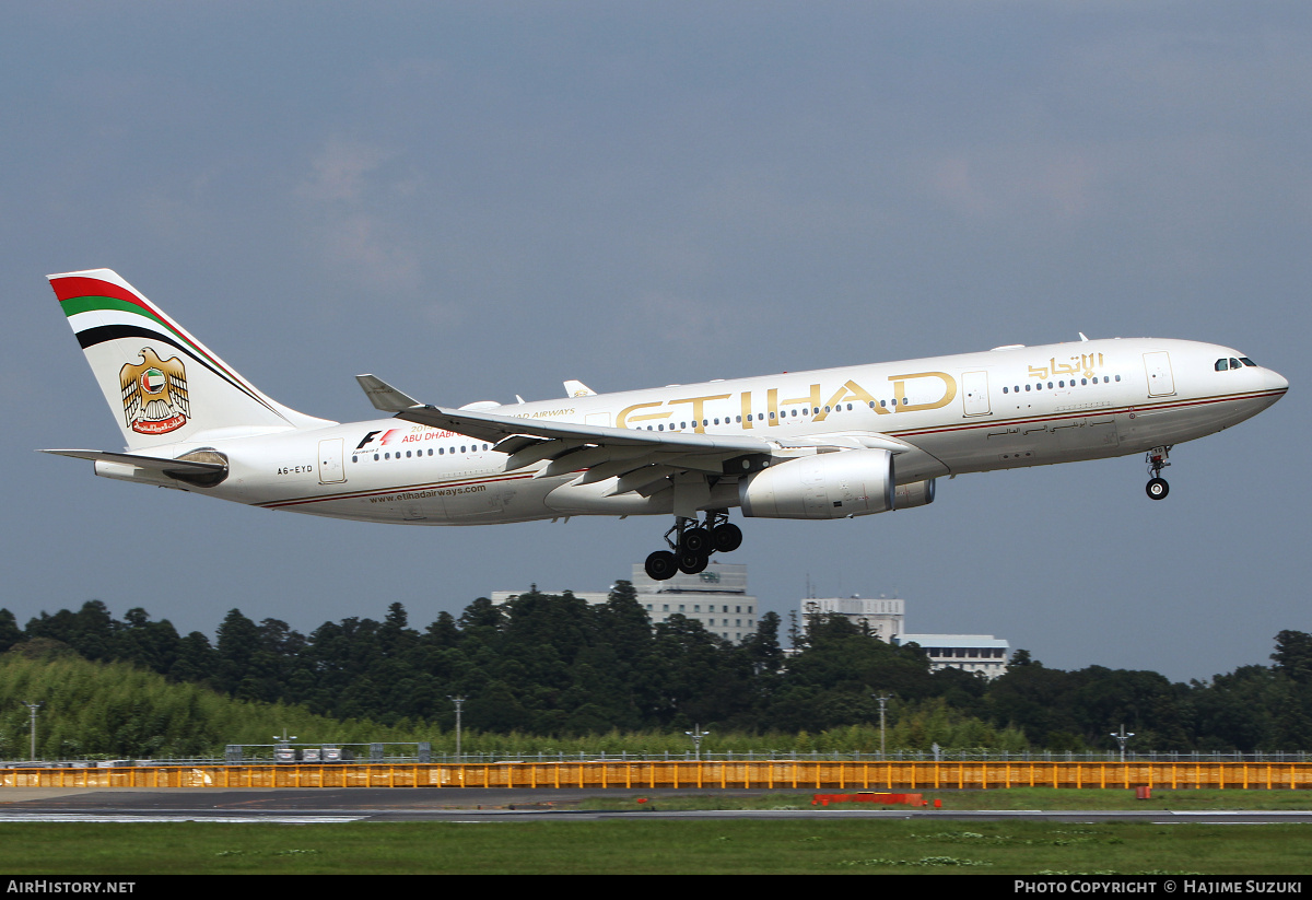 Aircraft Photo of A6-EYD | Airbus A330-243 | Etihad Airways | AirHistory.net #424207